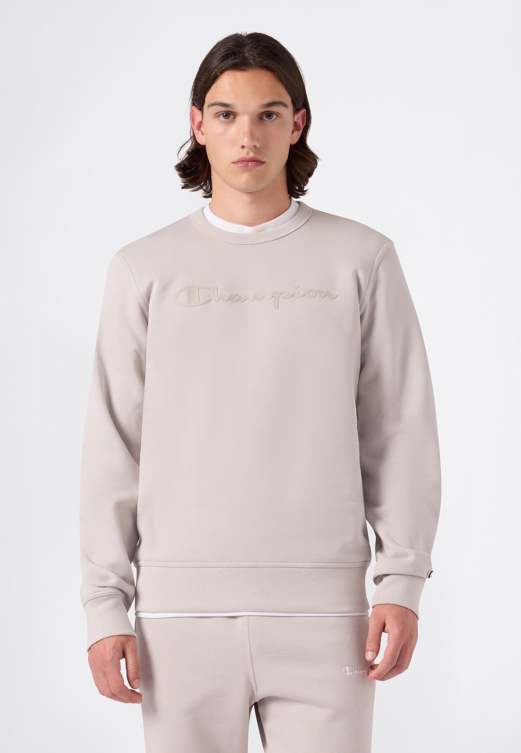 Champion Sweatshirt "SPORTWEAR CREWNECK Standard Fit", Langarm-Design, aus Baumwolle und Polyester, Standard Fit