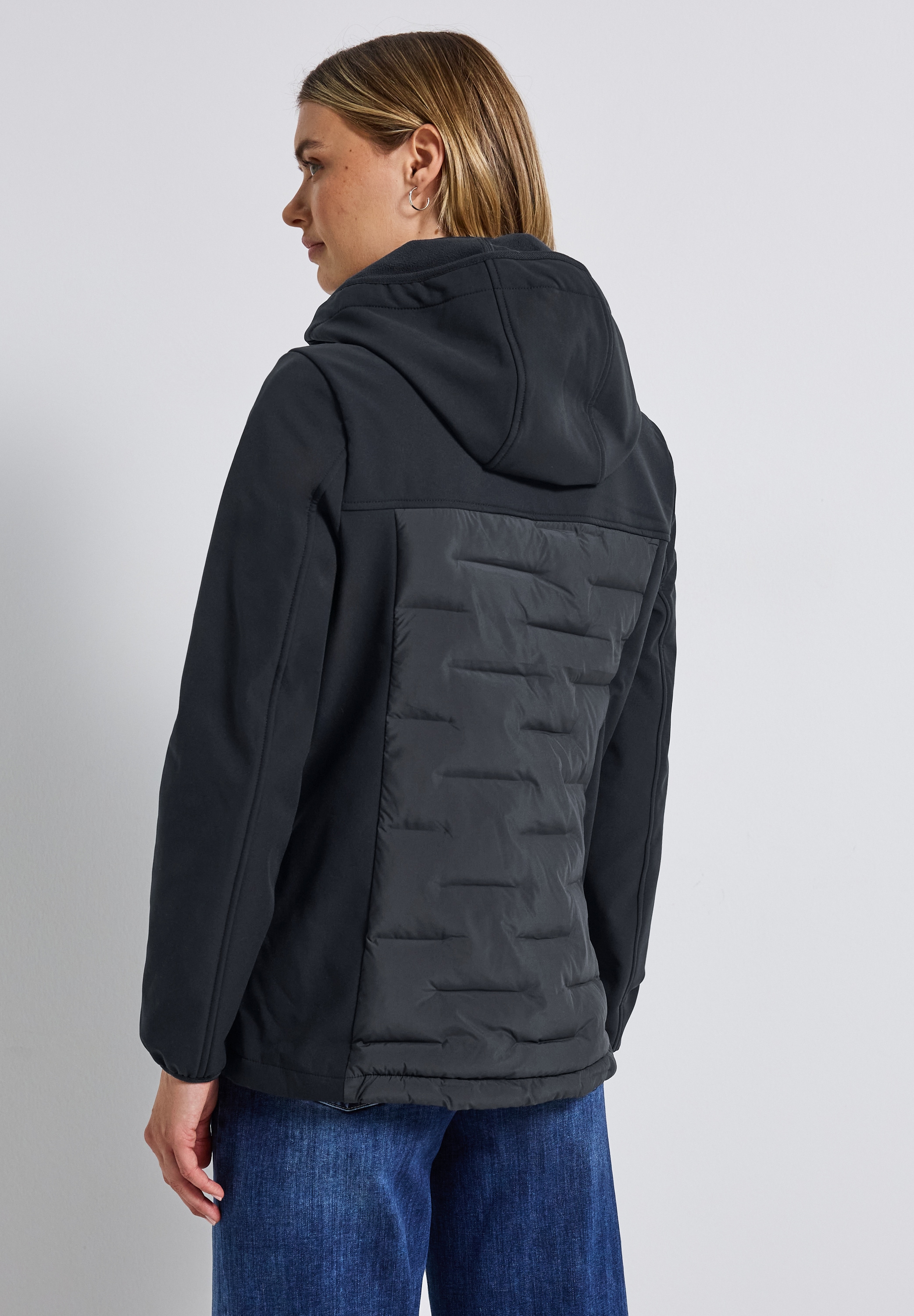 STREET ONE Softshelljacke, mit Kapuze, mit Kapuze mit Tunnelzugband