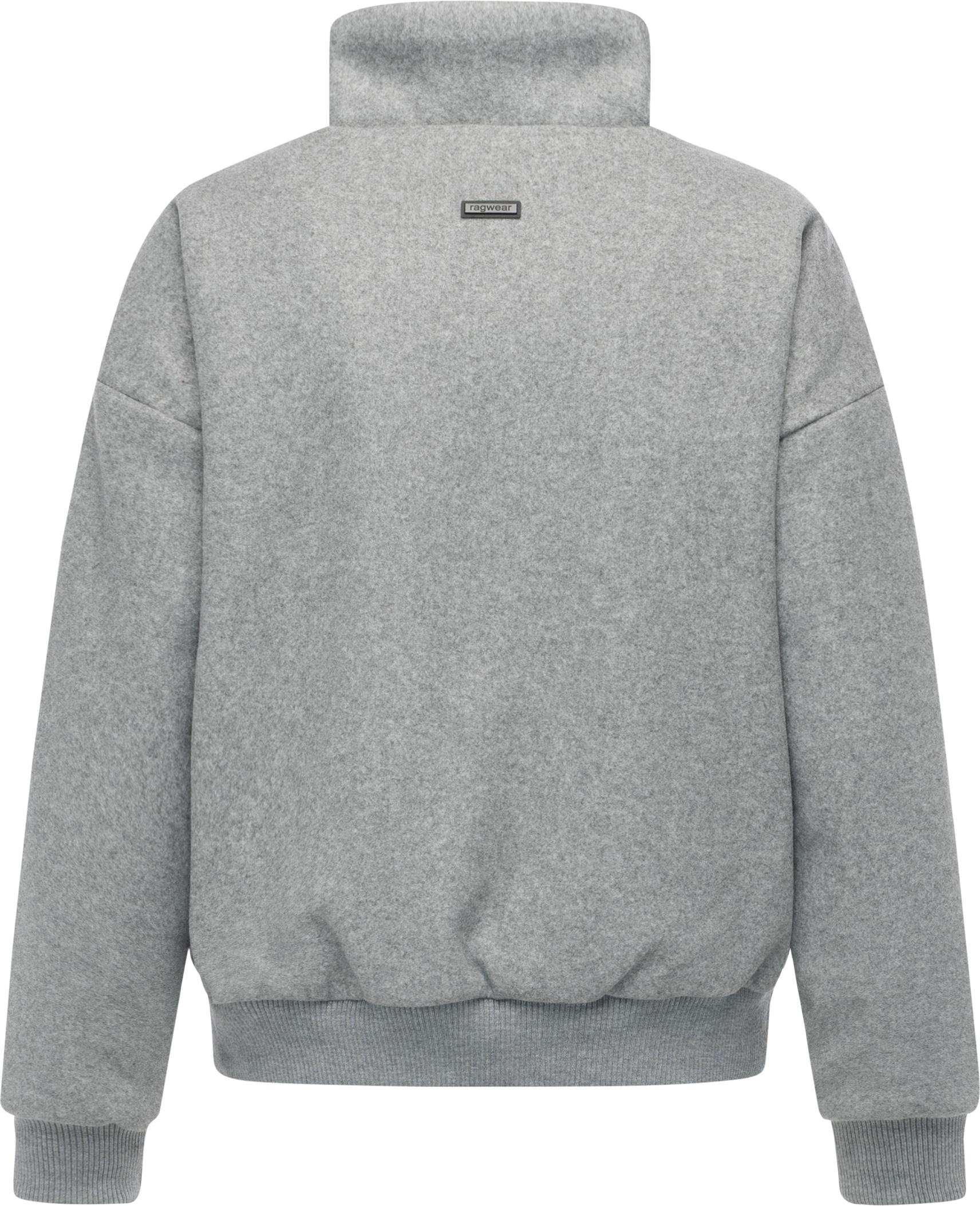 Outdoorjacke RAGWEAR "Toscia", Damen, Gr. L (40), grau (hellgrau), Obermaterial: 100% Polyester; Innenfutter: 100% Polyester; Wattierung: 100% Polyester, oversize hüftbedeckend, hoch geschlossener Ausschnitt, Ärmel ohne Ärmelschlitz Rippstrickbündchen, Ja 2