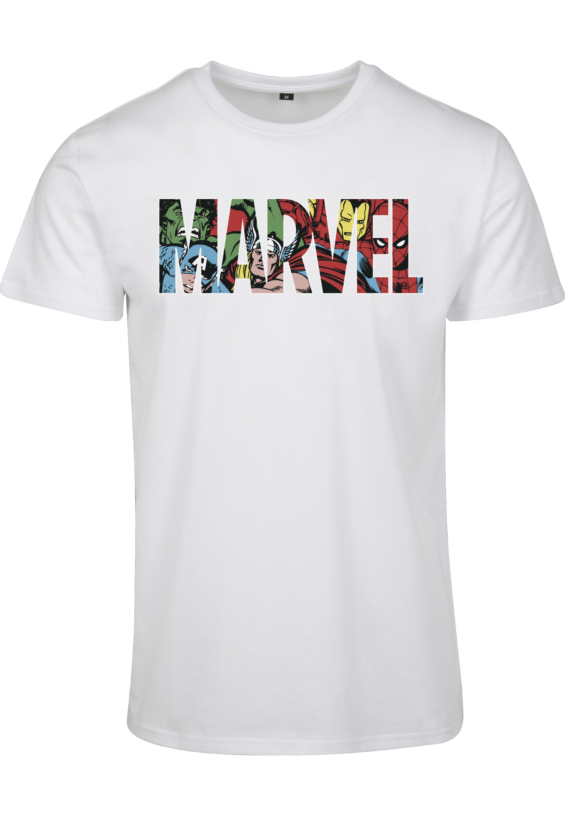 Merchcode T-Shirt "Merchcode Herren Marvel Logo Character Tee" 1 Stk.