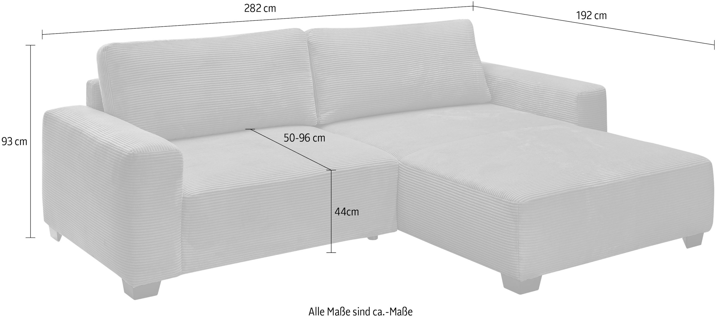 ED EXCITING DESIGN Ecksofa »Elba L-Form«