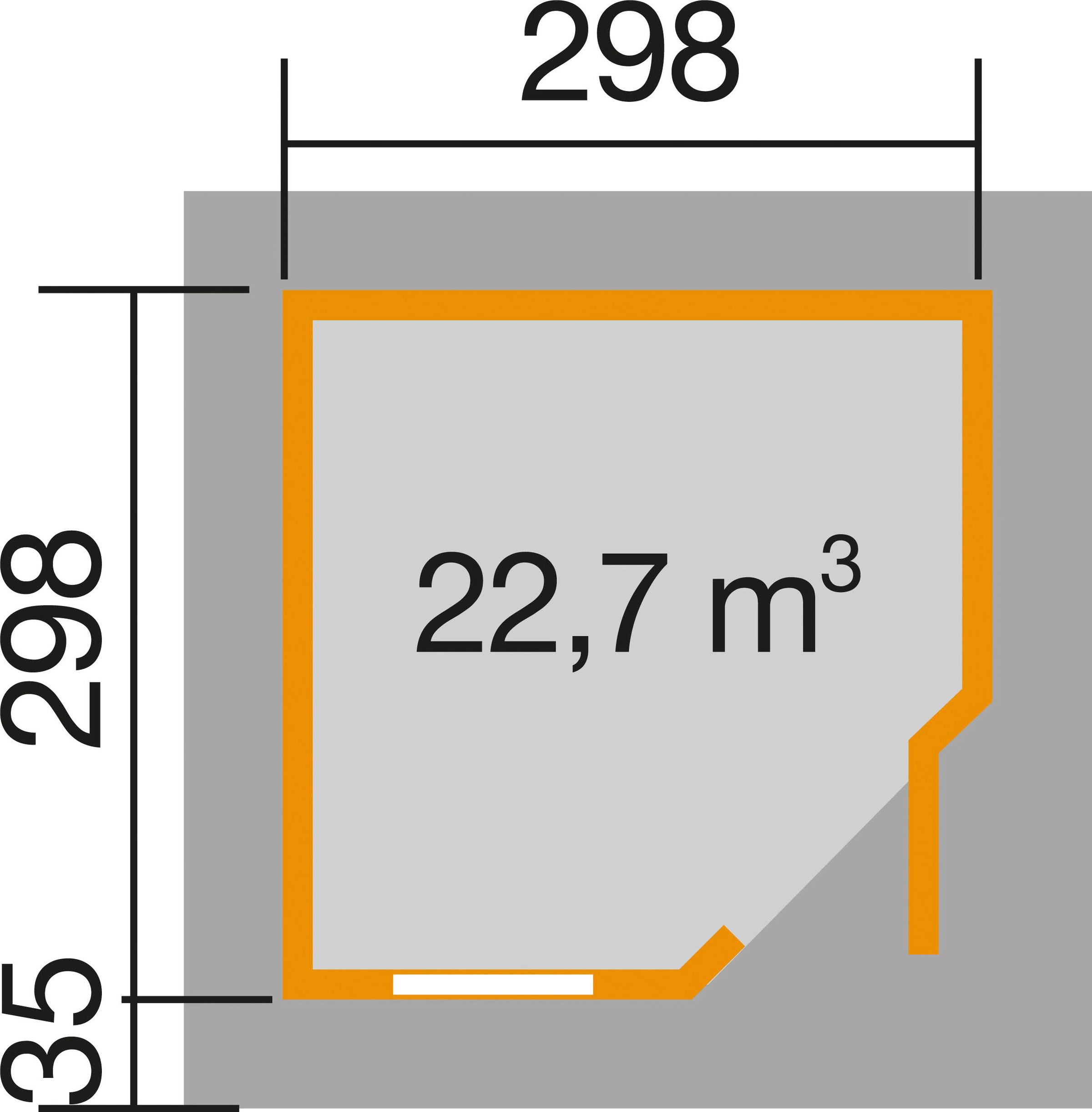 weka Gartenhaus »Designhaus 213 Plus«