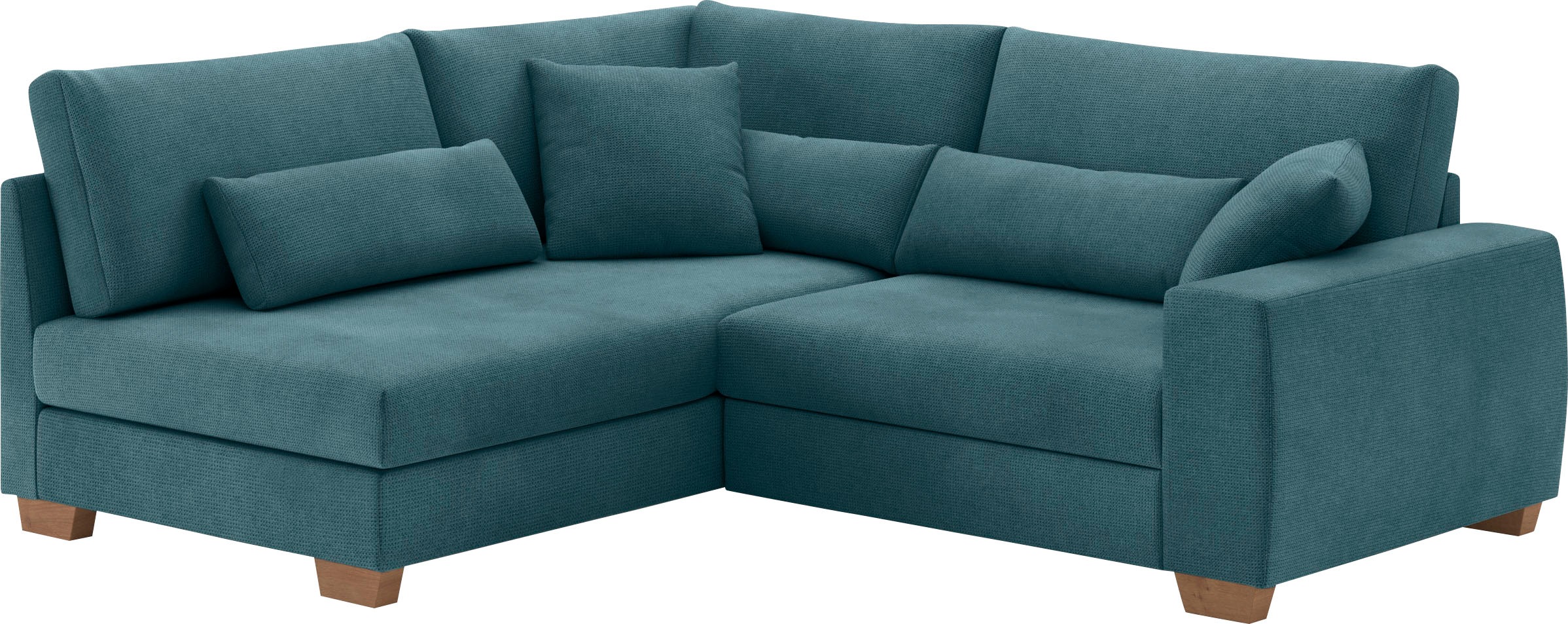 Mr. Couch Ecksofa »L-Form«, Mit Federkern, wahlweise mit Bett und Taschenfederkern