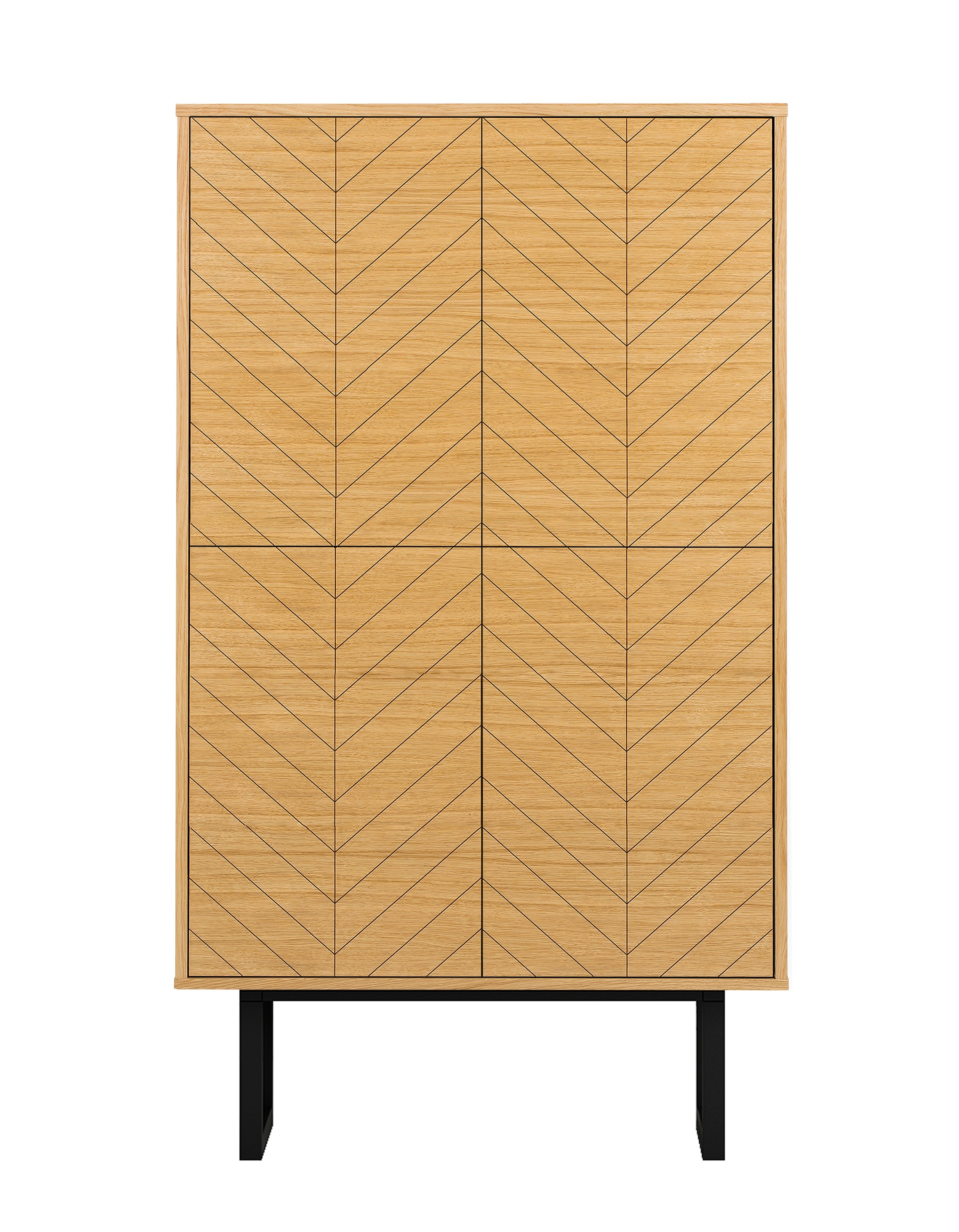 Woodman Highboard, Hochkommoe im skandinavischen Design