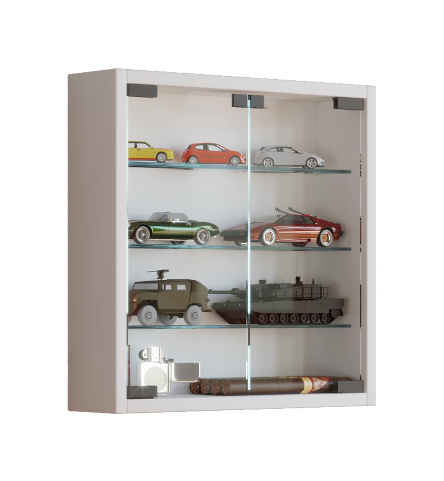 VCM Wandregal "Hängevitrine Wandvitrine Sammel Deko Mandosa S" 1 Stk. tlg.