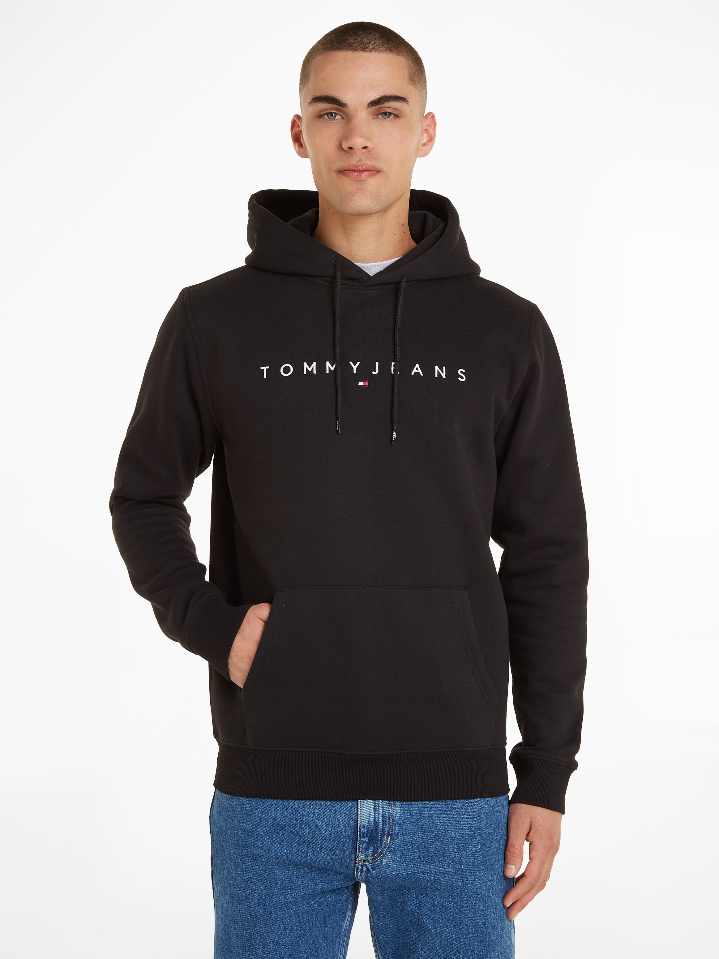 Tommy Jeans Kapuzensweatshirt "TJM REG LINEAR LOGO HOODIE EXT", mit Kordel günstig online kaufen