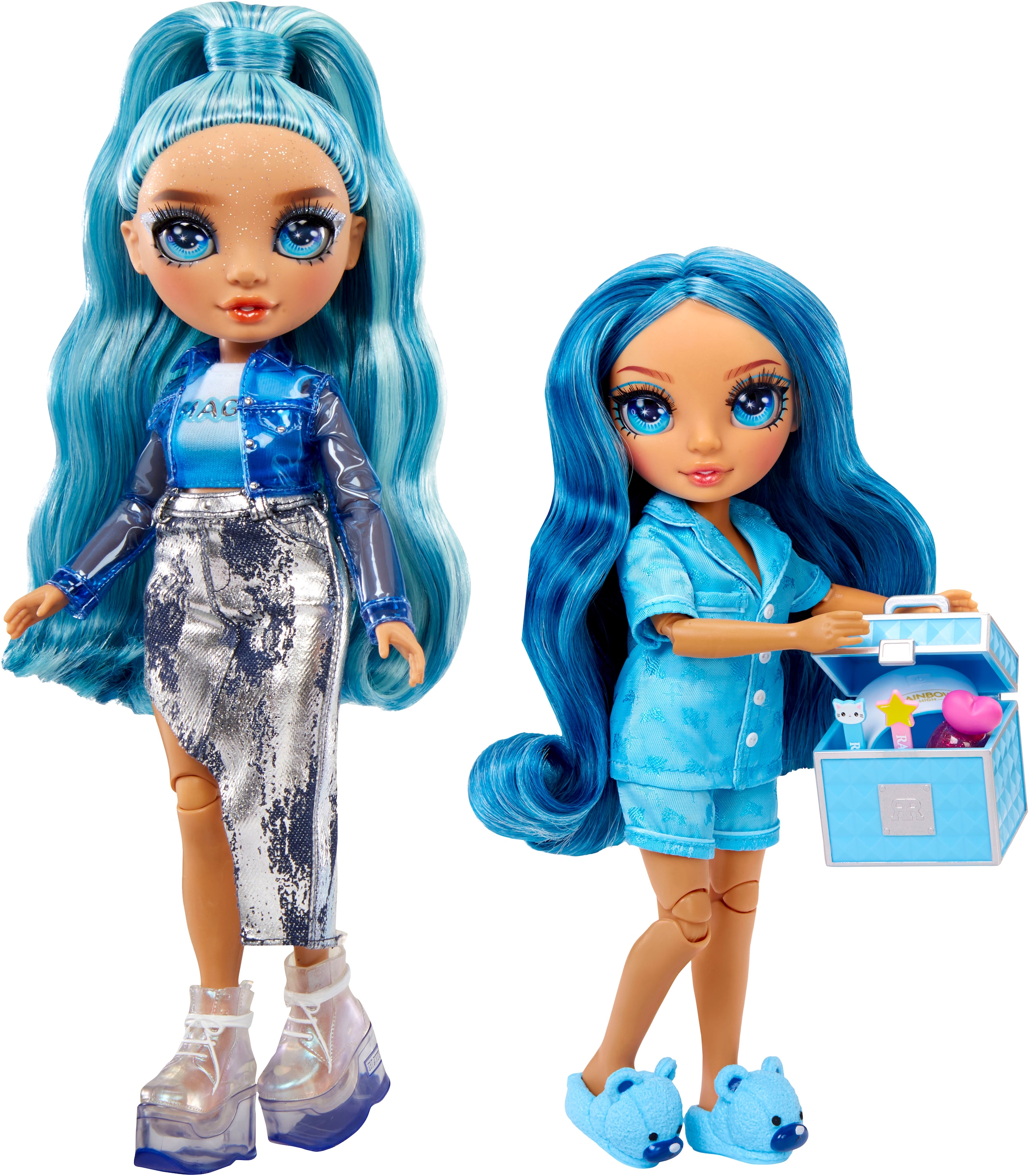 RAINBOW HIGH Anziehpuppe »Junior High PJ Party Fashion Doll Skyler (Blue)«