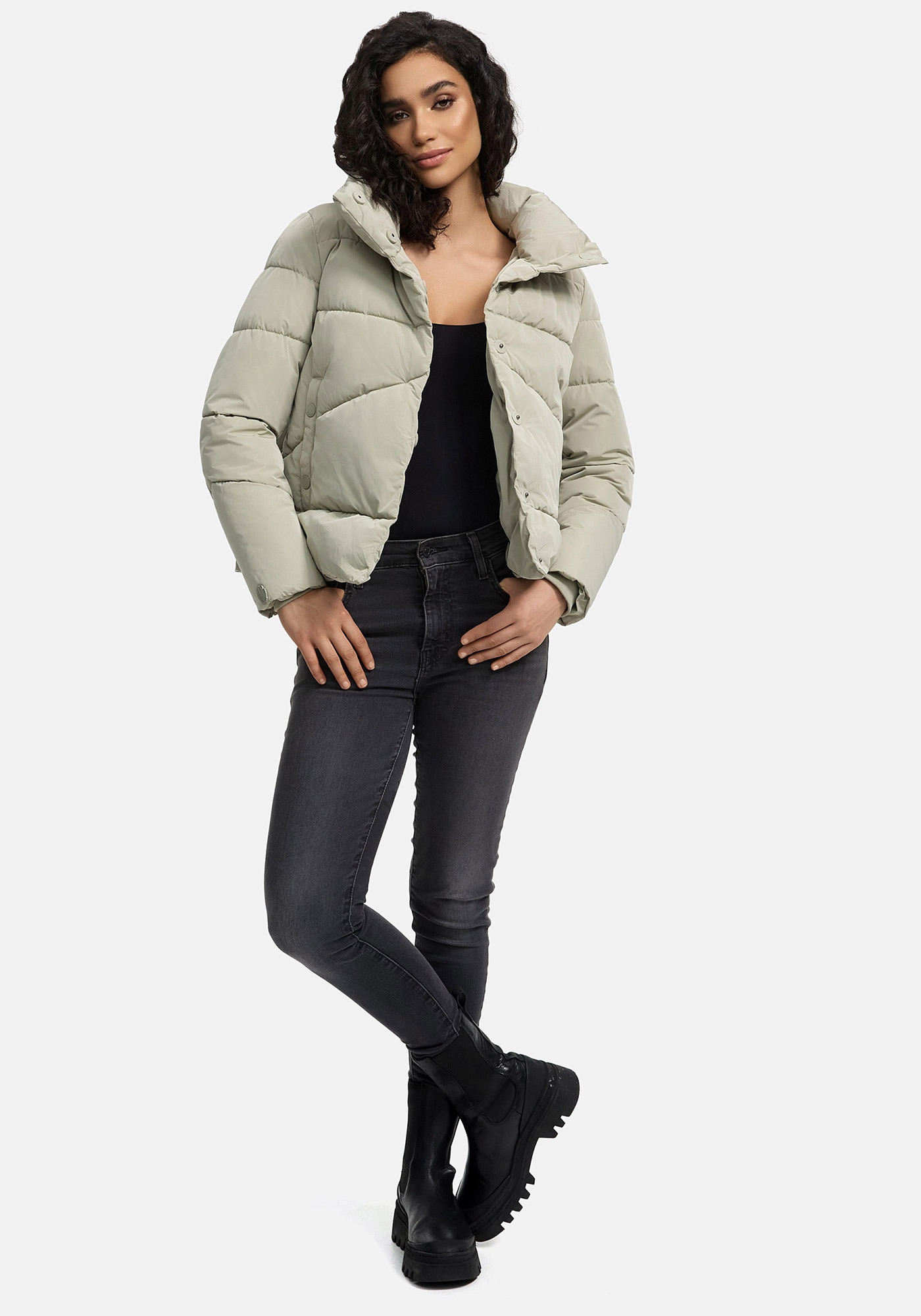 Marikoo Winterjacke »Jalliaa«, mit schönem Steppdesign