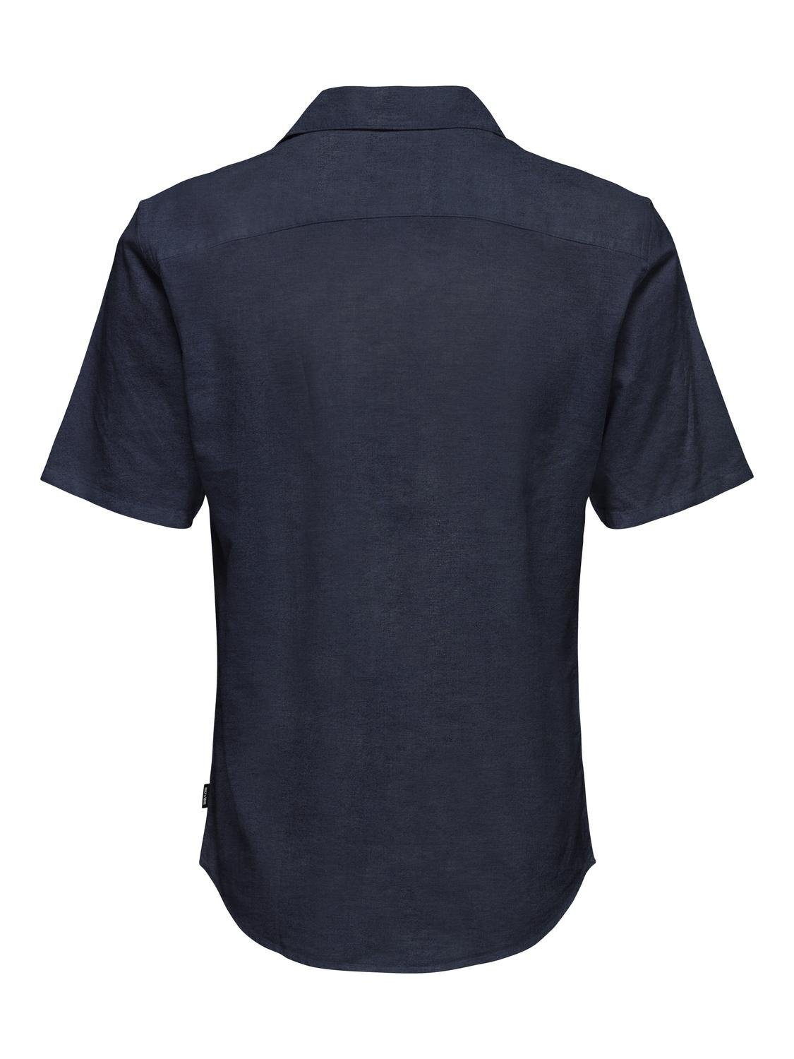ONLY & SONS Kurzarmhemd »ONSCAIDEN SS SOLID RESORT LINEN NOOS«