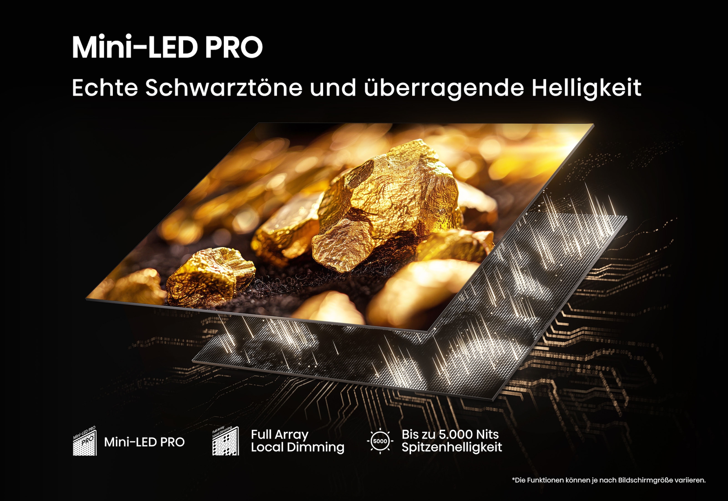 Hisense QLED Mini LED-Fernseher »65U8Q« 164 cm/65 ″ Smart-TV 4K UHD MiniLED Smart TV