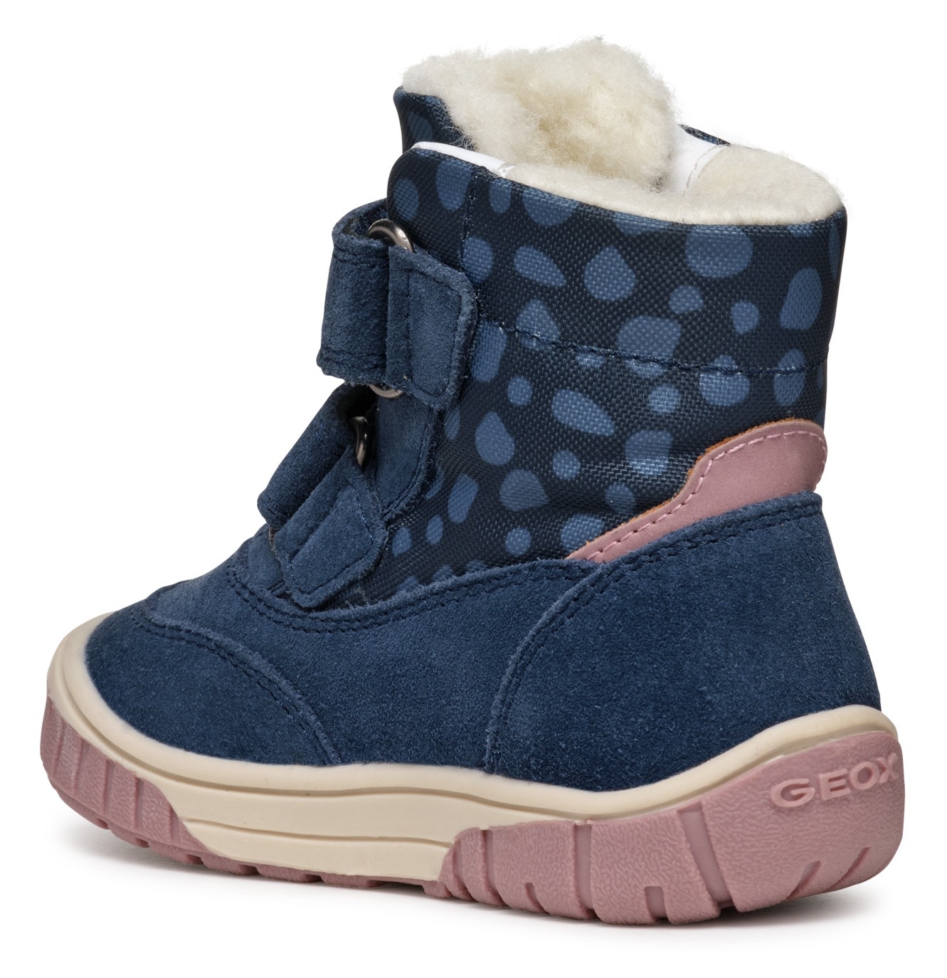 Geox Winterboots »B OMAR GIRL WPF«, Klettstiefel, Babystiefel Winterstiefel mit schönem Muster