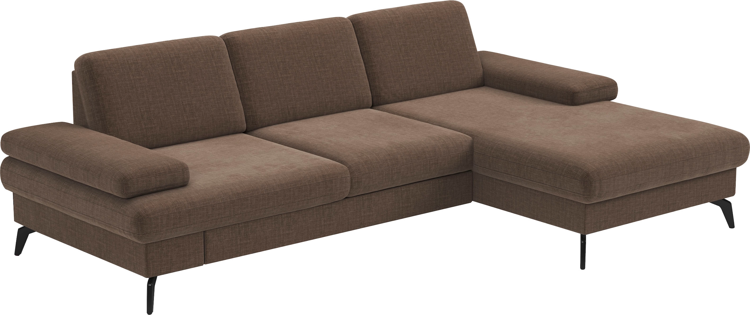 sit&more Ecksofa »Morris L-Form, inkl. Sitztiefenverstellung«, wahlweise mit Armteilverstellung, Bettfunktion & Bettkasten