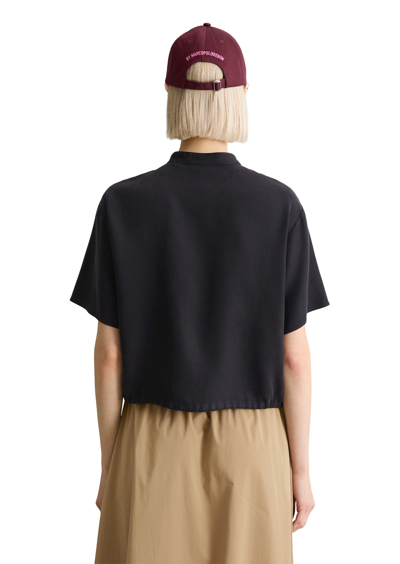 Thumbnail - Marc OPolo DENIM Kurzarmbluse "aus TENCEL™ Lyocell"