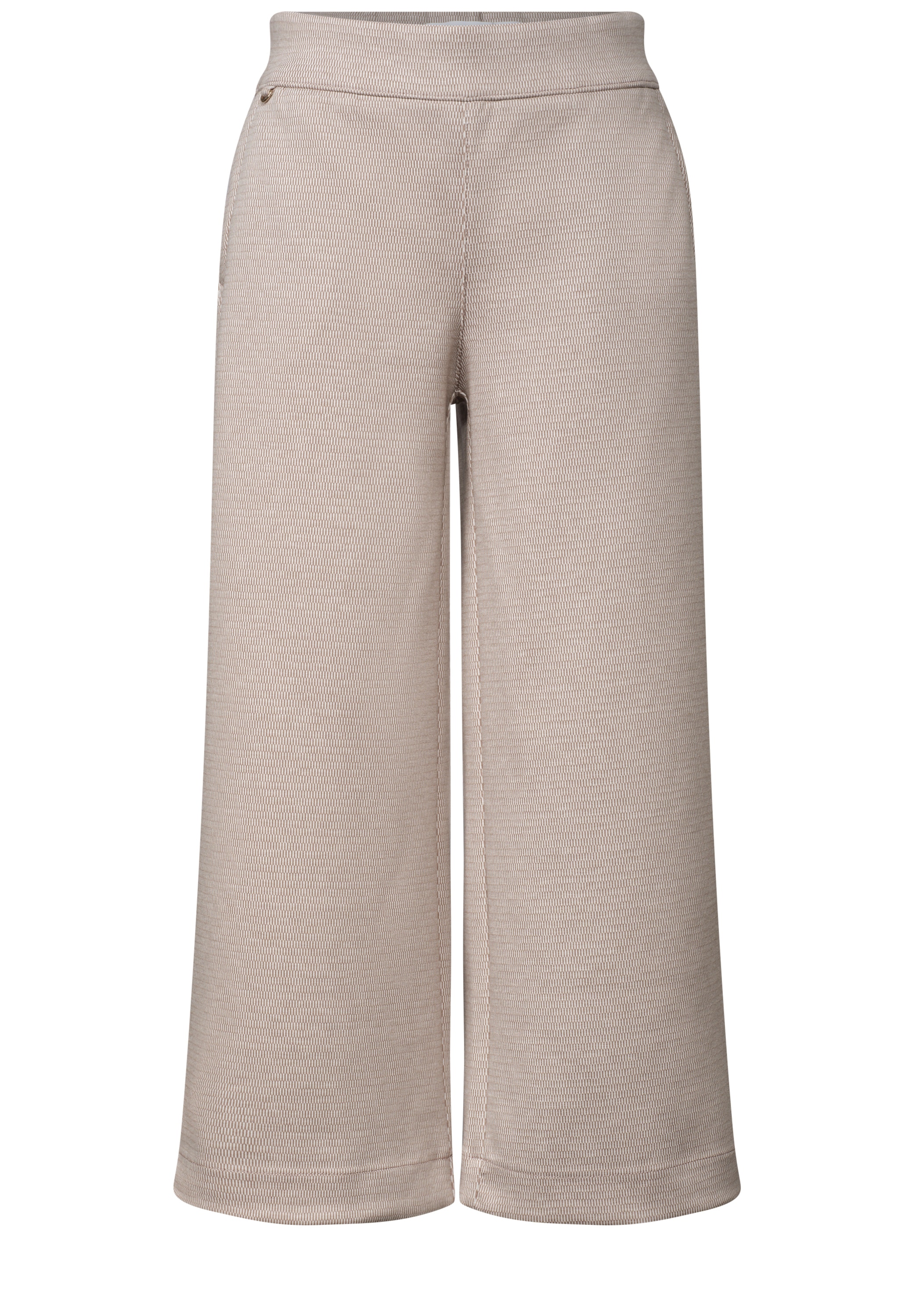 STREET ONE Culotte  Stoffhose aus Jersey mit Jacquard Dessin