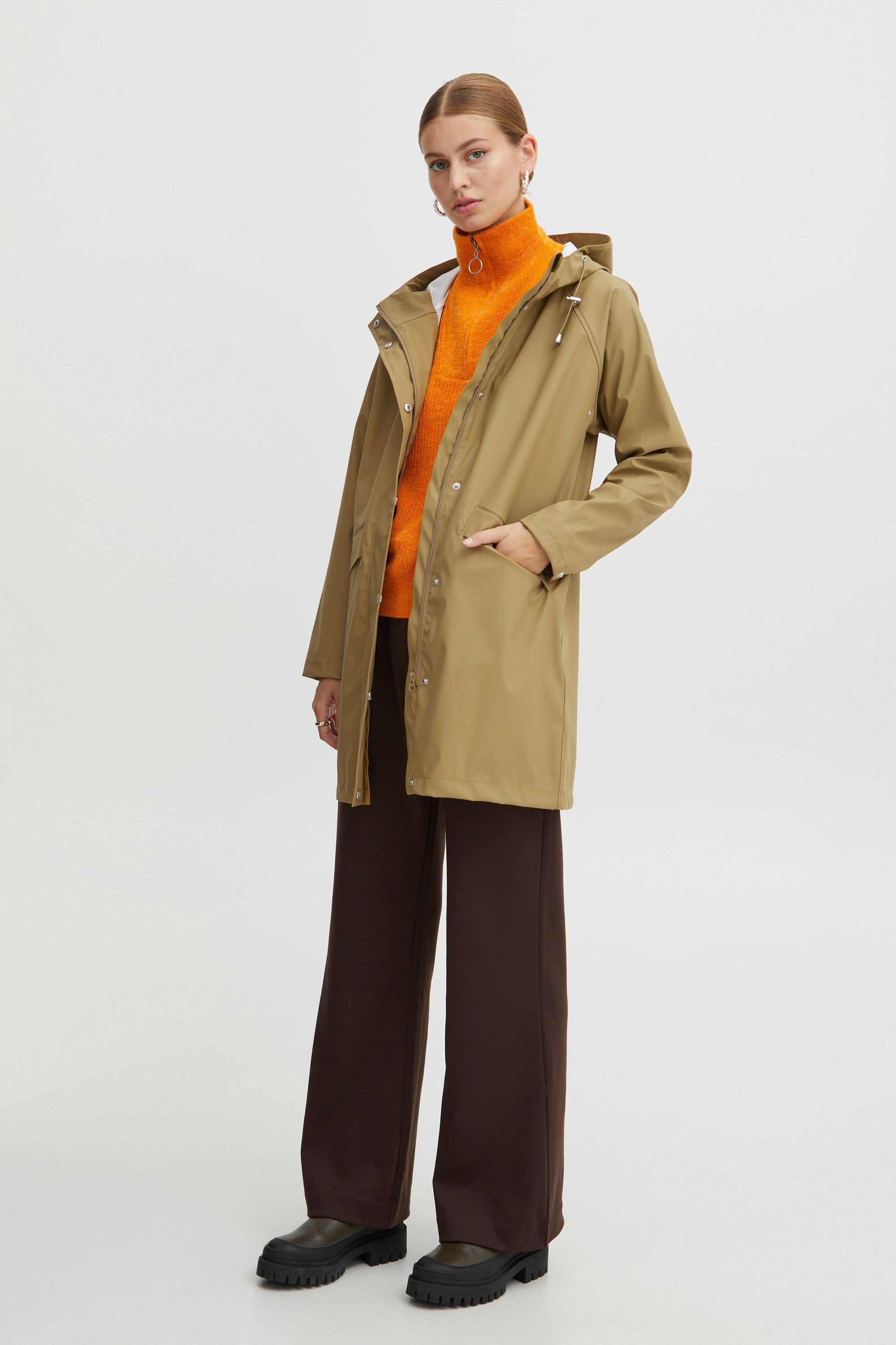 Ichi Regenjacke »Regenjacke IHTazi«, mit Kapuze