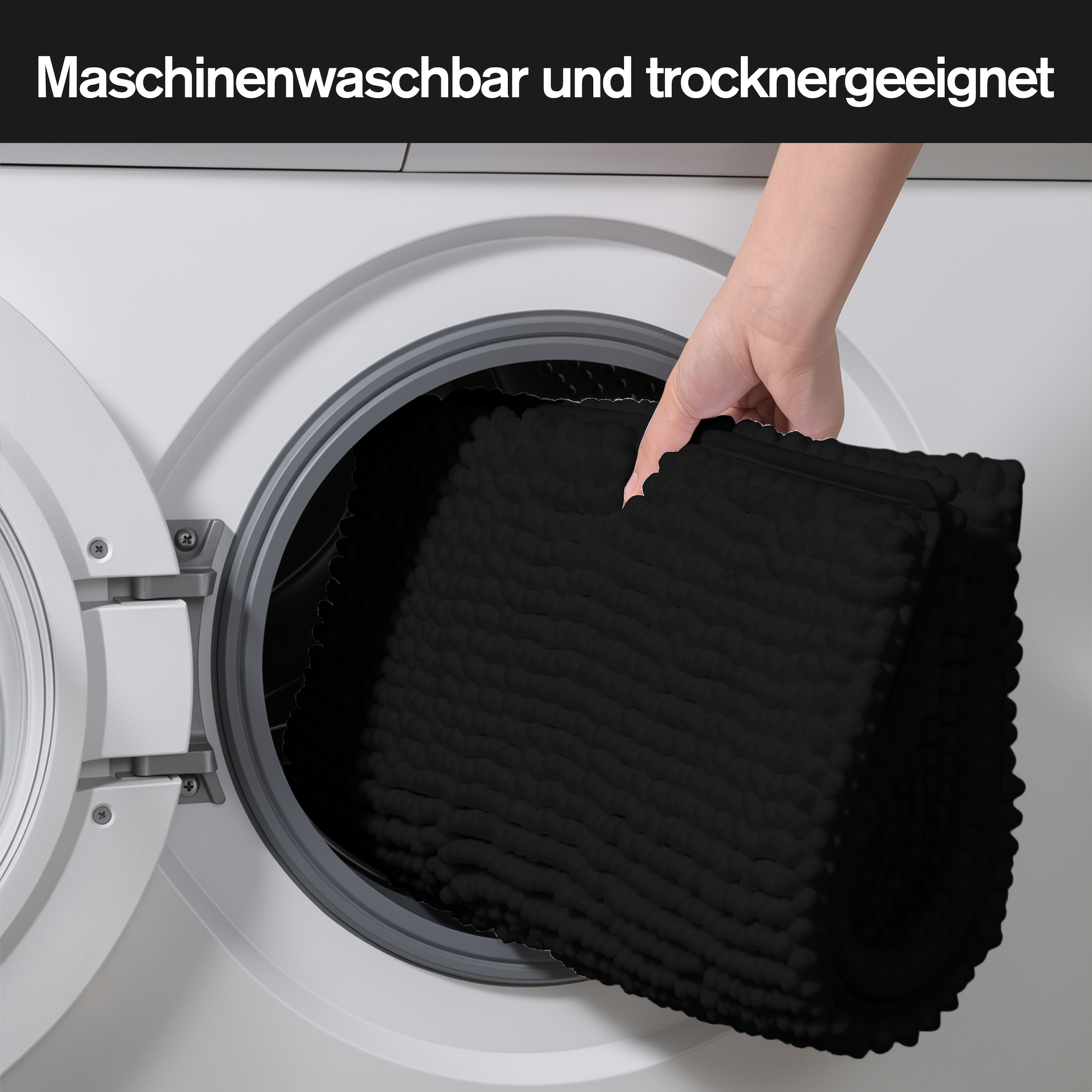 OTTO home Badematte »Vanessa Chenille Premium, Badvorleger, Badezimmer, Duschvorleger« Höhe 20 mm rutschhemmend beschichtet fußbodenheizungsgeeignet | schnell trocknend | strapazierfähig Uni Farben, besonders weich, flauschig