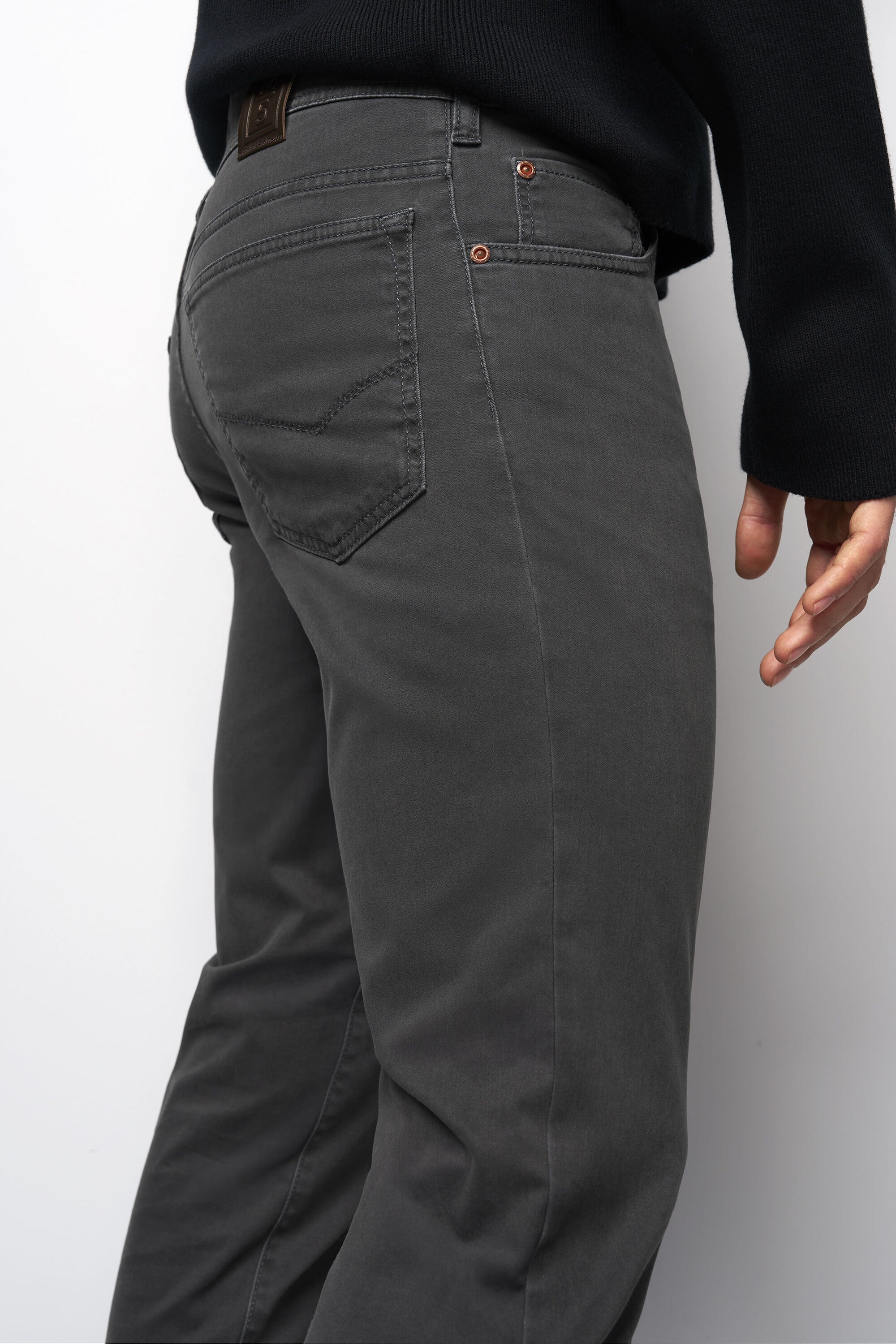MEYER M5 Five Pocket Chino Gray 32 3