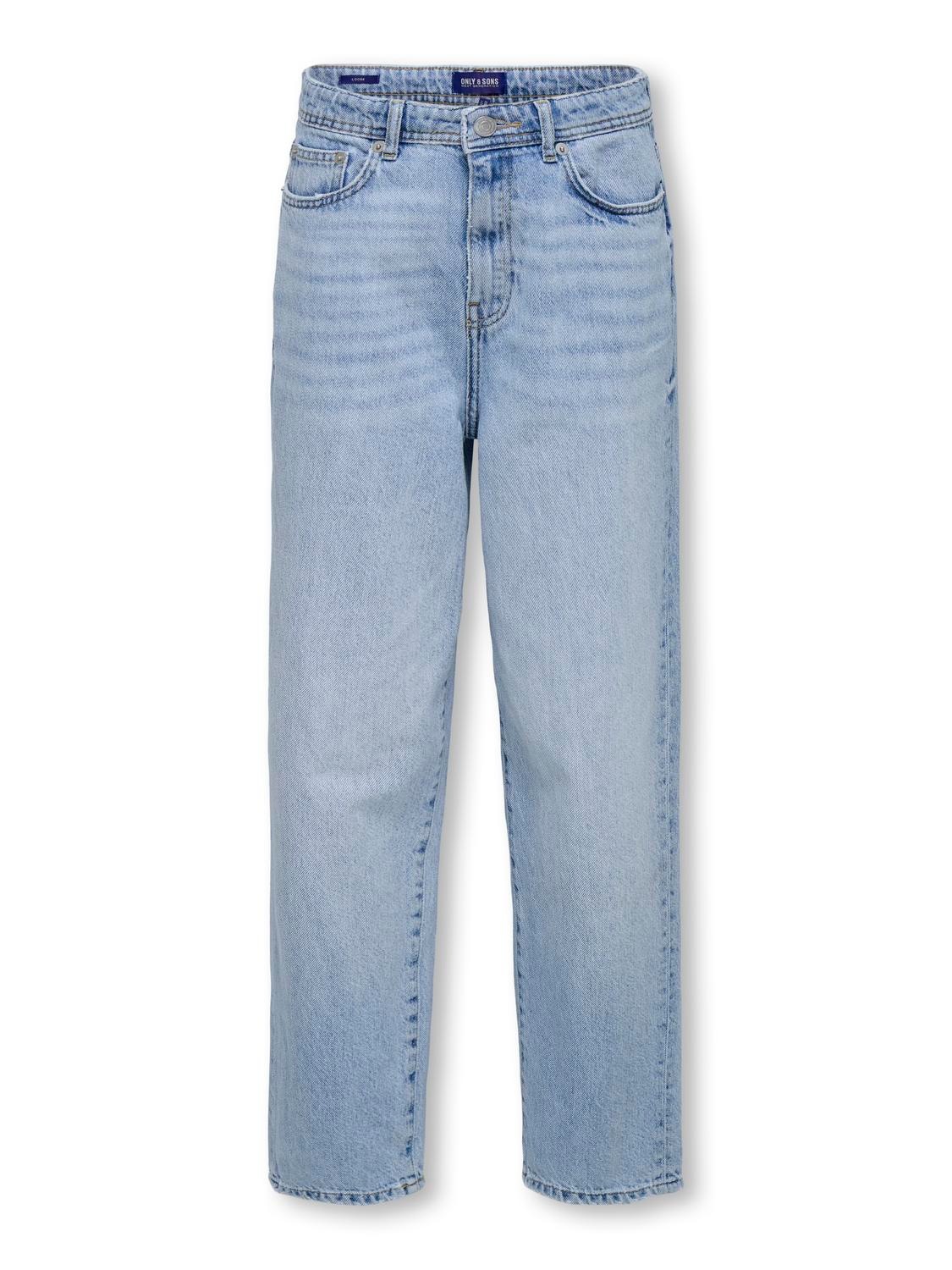 ONLY & SONS junior Loose-fit-Jeans »OSJFADE LOOSE LB 5011 TAI DNM NOOS« Baumwolle, loose fit