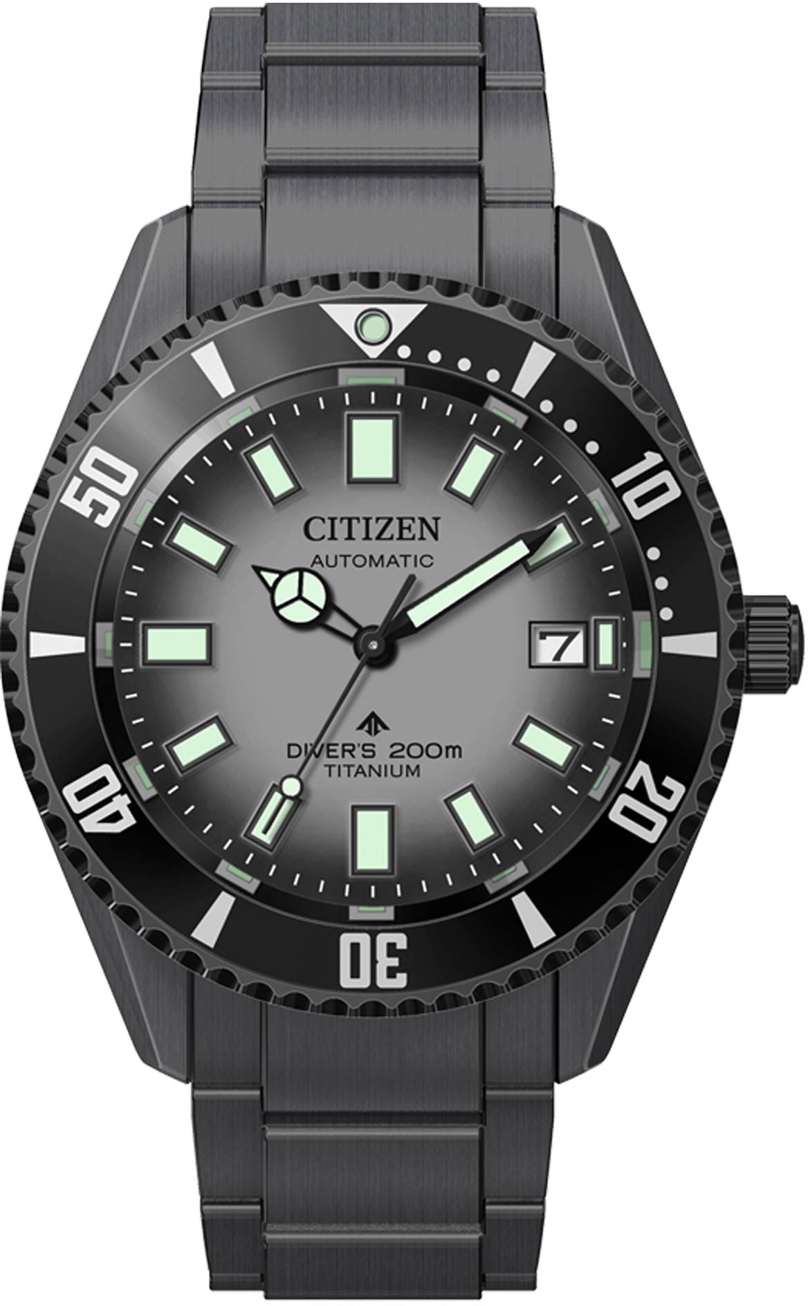CITIZEN Herren Automatikuhr "Promaster Fujitsubo Mechanical Diver", schwarz, Armbanduhren, Armbanduhr, Herrenuhr, Titan, bis 20 bar wasserdicht,