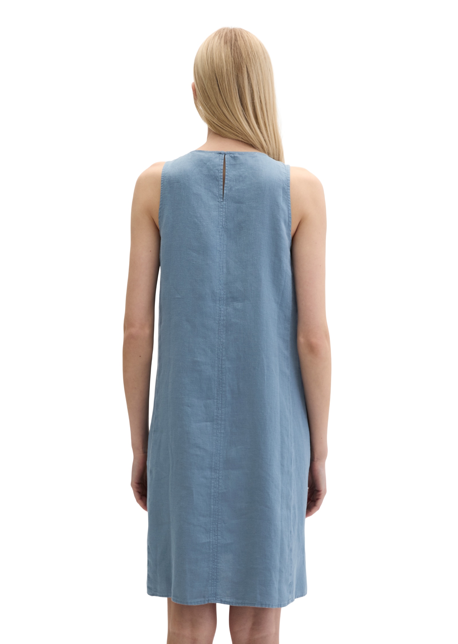 Marc O'Polo A-Linien-Kleid Seitennahttaschen shaped mit Eingrifftaschen, Leinen