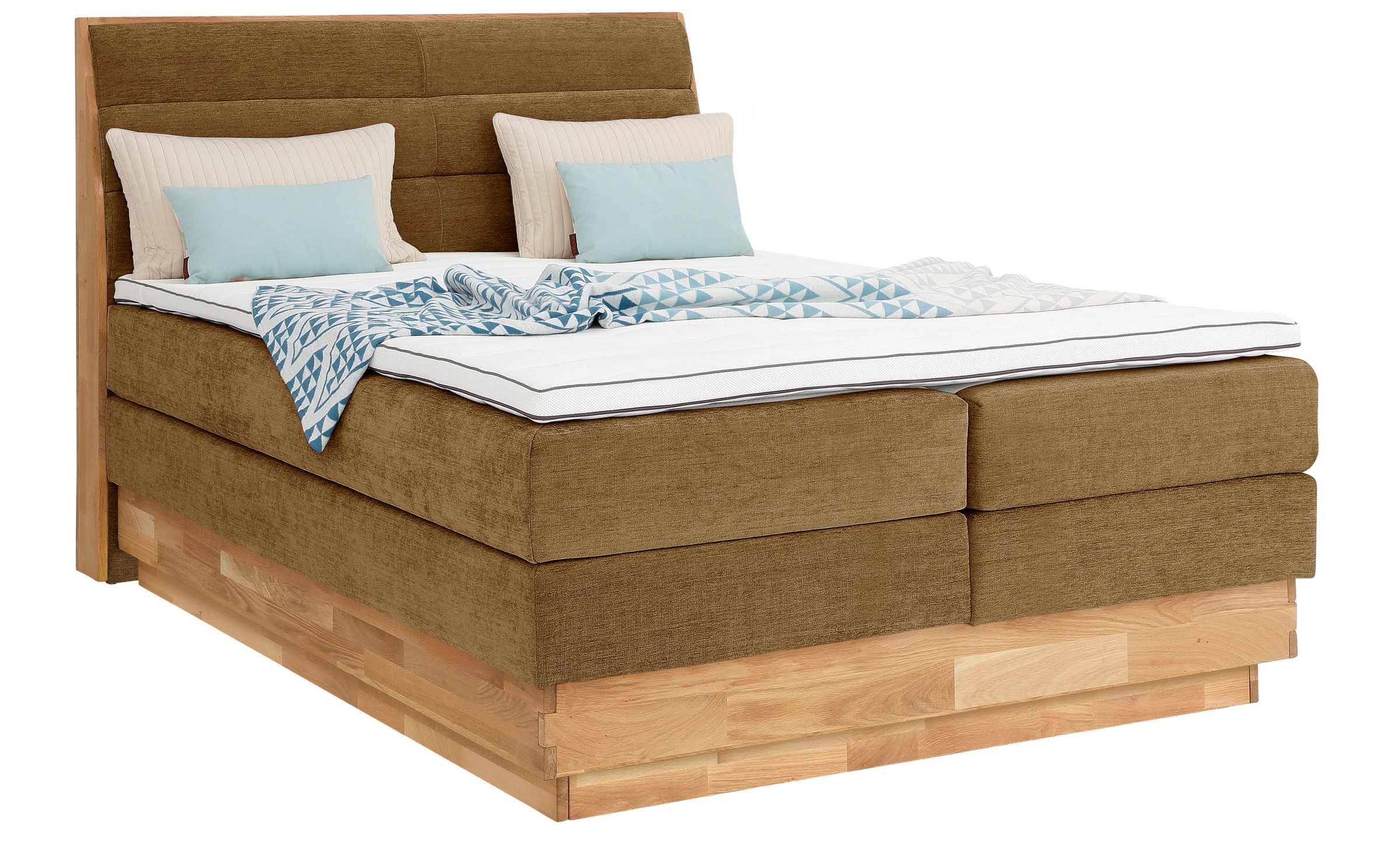 OTTO home Boxspringbett "Jenna" ohne LED-Beleuchtung, mit zertifizierten, r günstig online kaufen