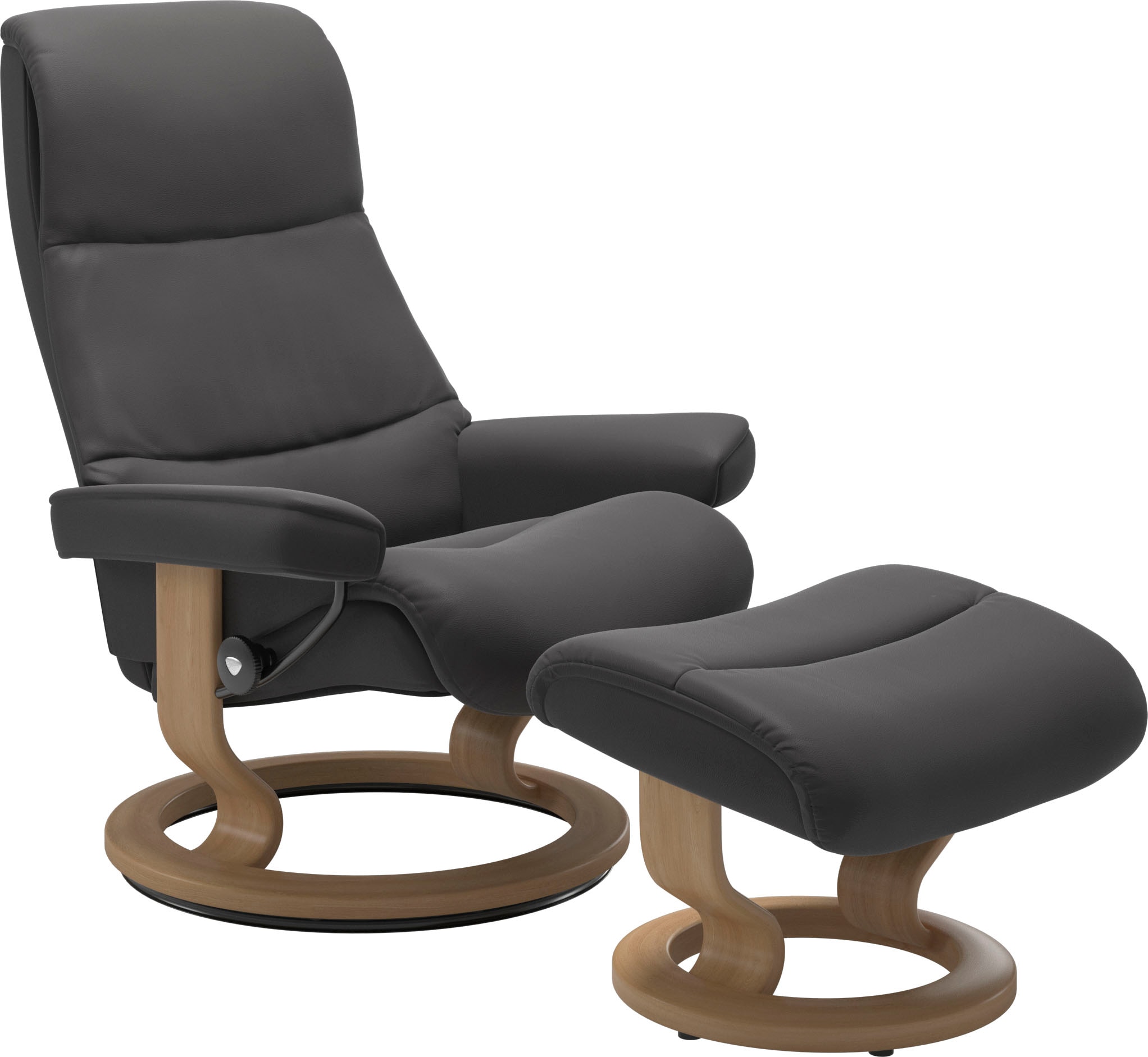 Stressless Relaxsessel "View" Set, Relaxsessel mit Hocker, mit Classic Base günstig online kaufen