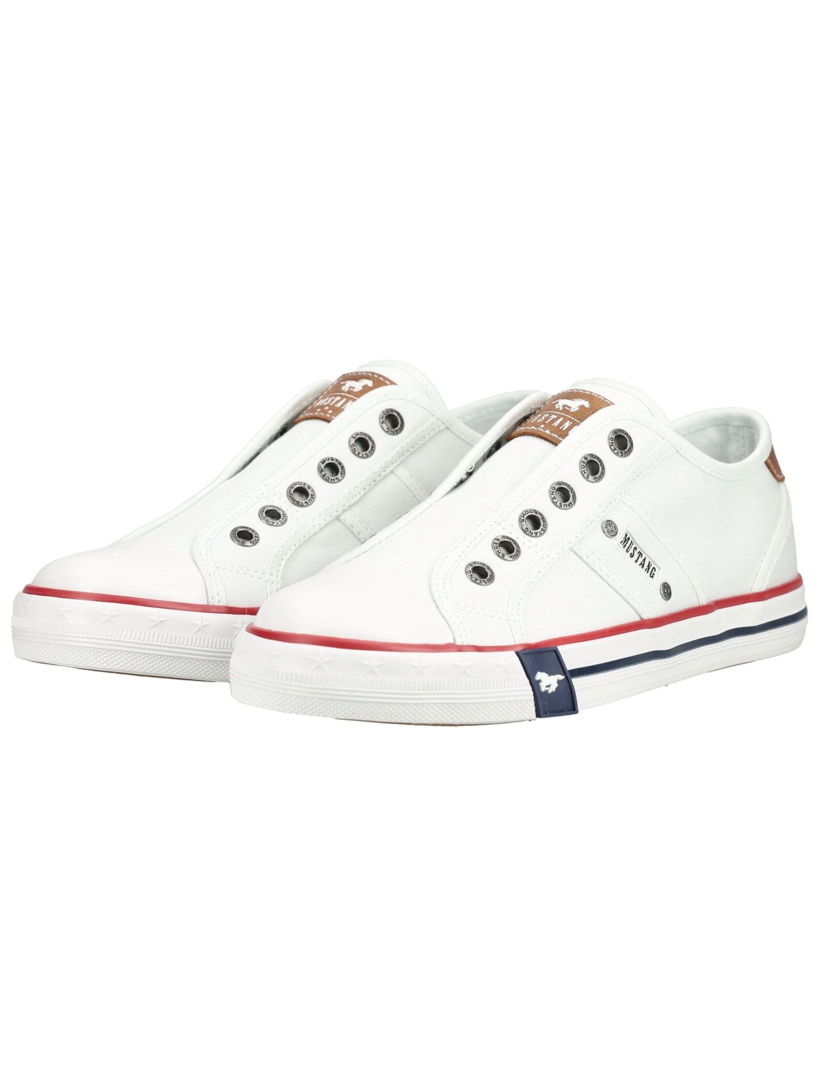 Sneaker MUSTANG SHOES "Mustang Shoes Sneaker Textil", Herren, Gr. 39, weiß, Textil, Schuhe Sneaker 6
