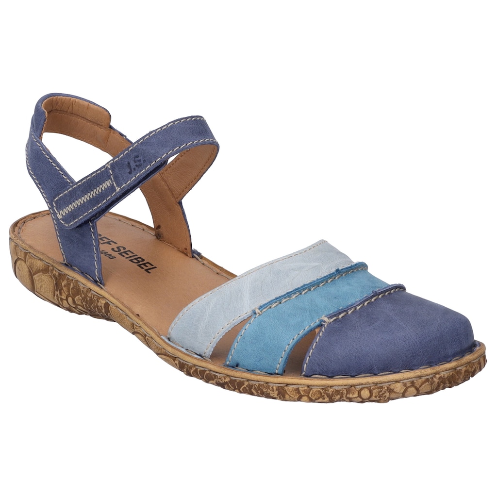 Schuhe Schuhtrends für Damen Josef Seibel Sandale »ROSALIE 44«, mit weich gepolsterter Innensohle blau-kombiniert