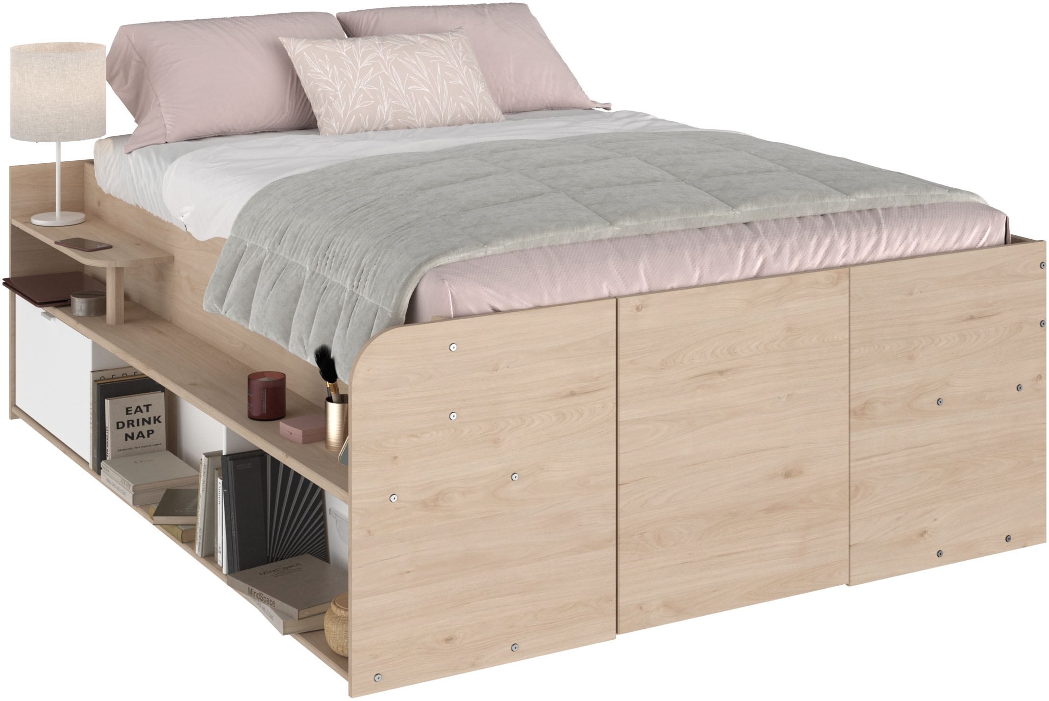 Parisot Hochbett "Parisot Travel 2", Lattenrost aufklappbar, Stauraum integ günstig online kaufen