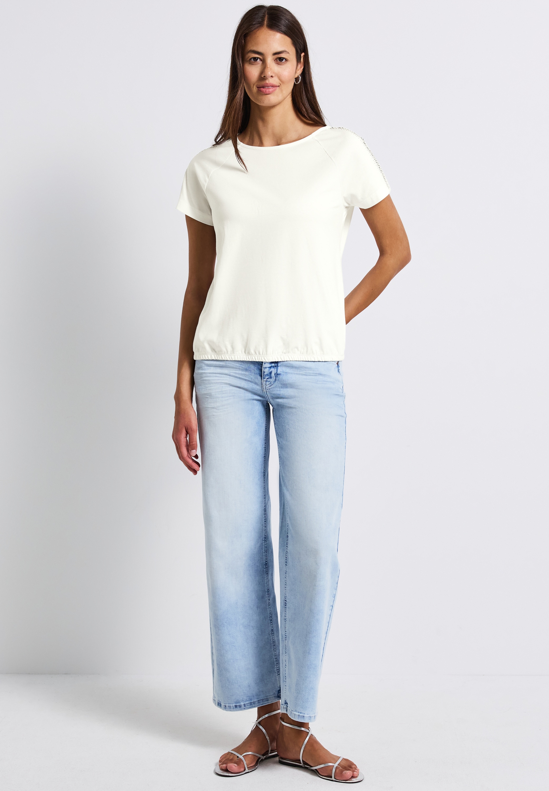 STREET ONE T-Shirt, aus reiner Baumwolle