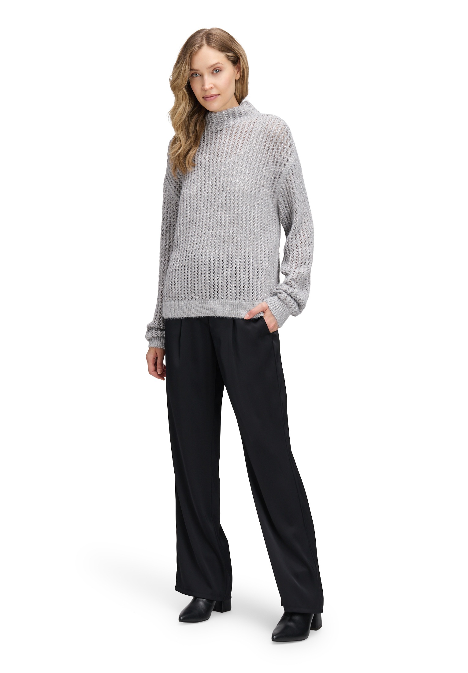 Betty Barclay Strickpullover »Betty Barclay Damen Strickpullover mit hohem Kragen«, (1 tlg.)