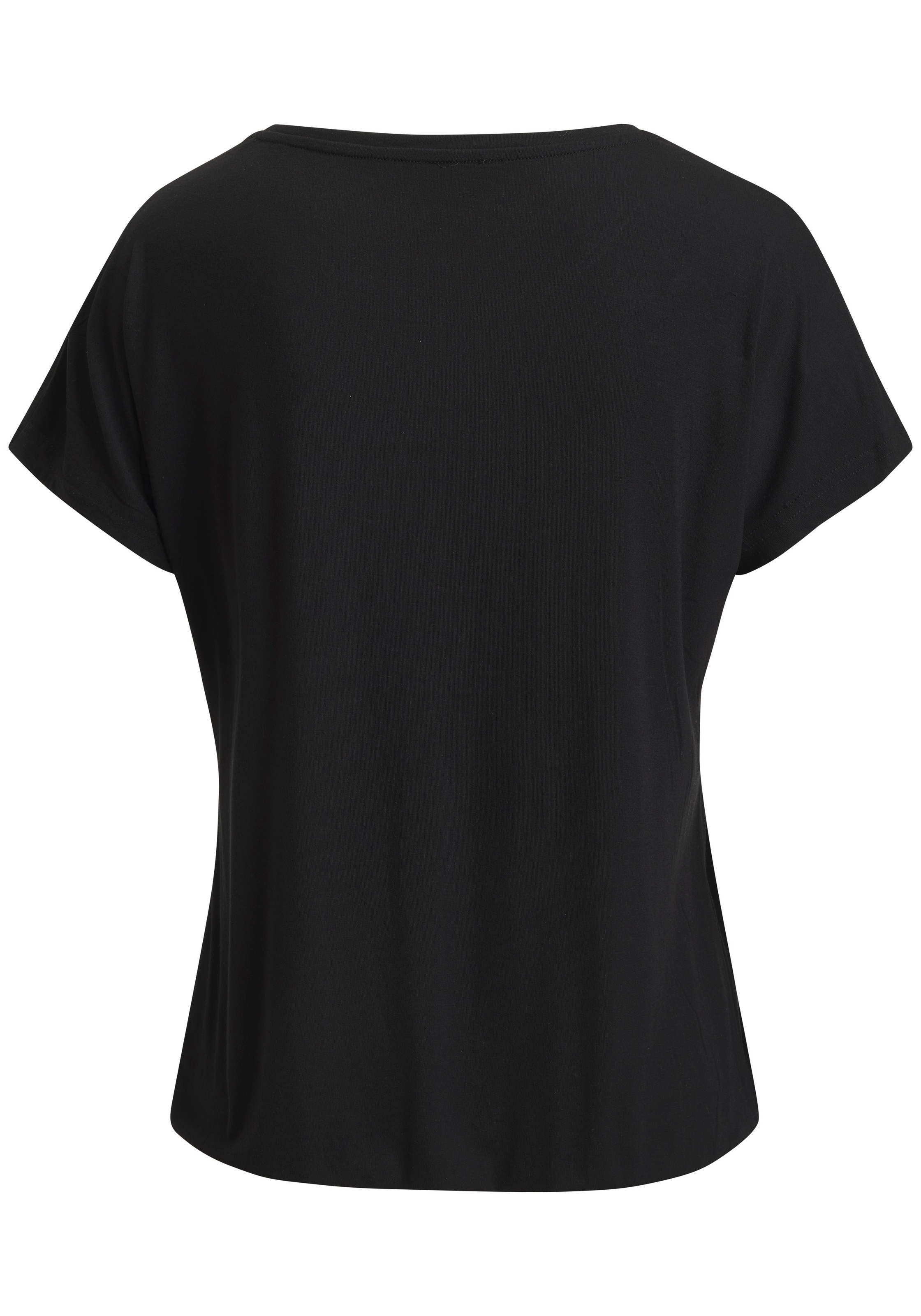 LASCANA Kurzarmshirt »mit Leo-Print« aus angenehmer Viskose-Qualität