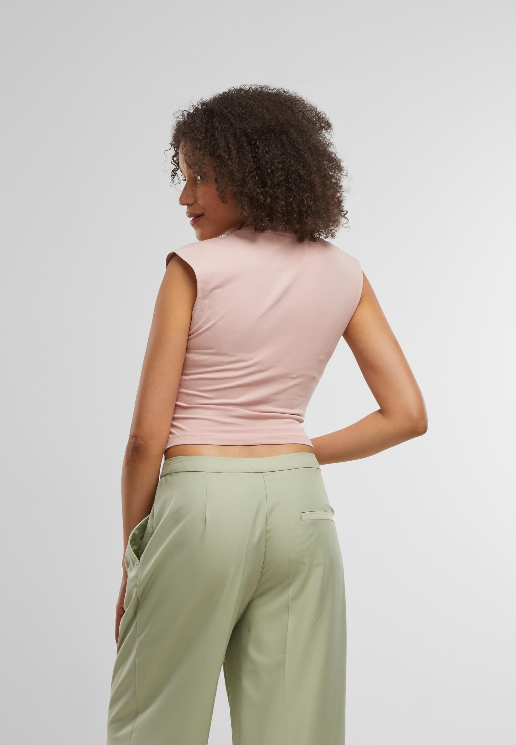 URBAN CLASSICS T-Shirt »Urban Classics Ladies Cropped Wrapped Top«, (1 tlg.)
