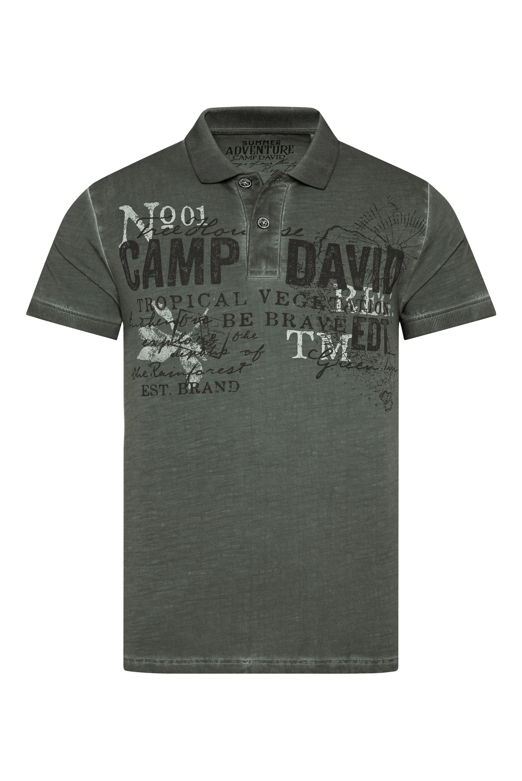 CAMP DAVID Poloshirt, aus Baumwolle
