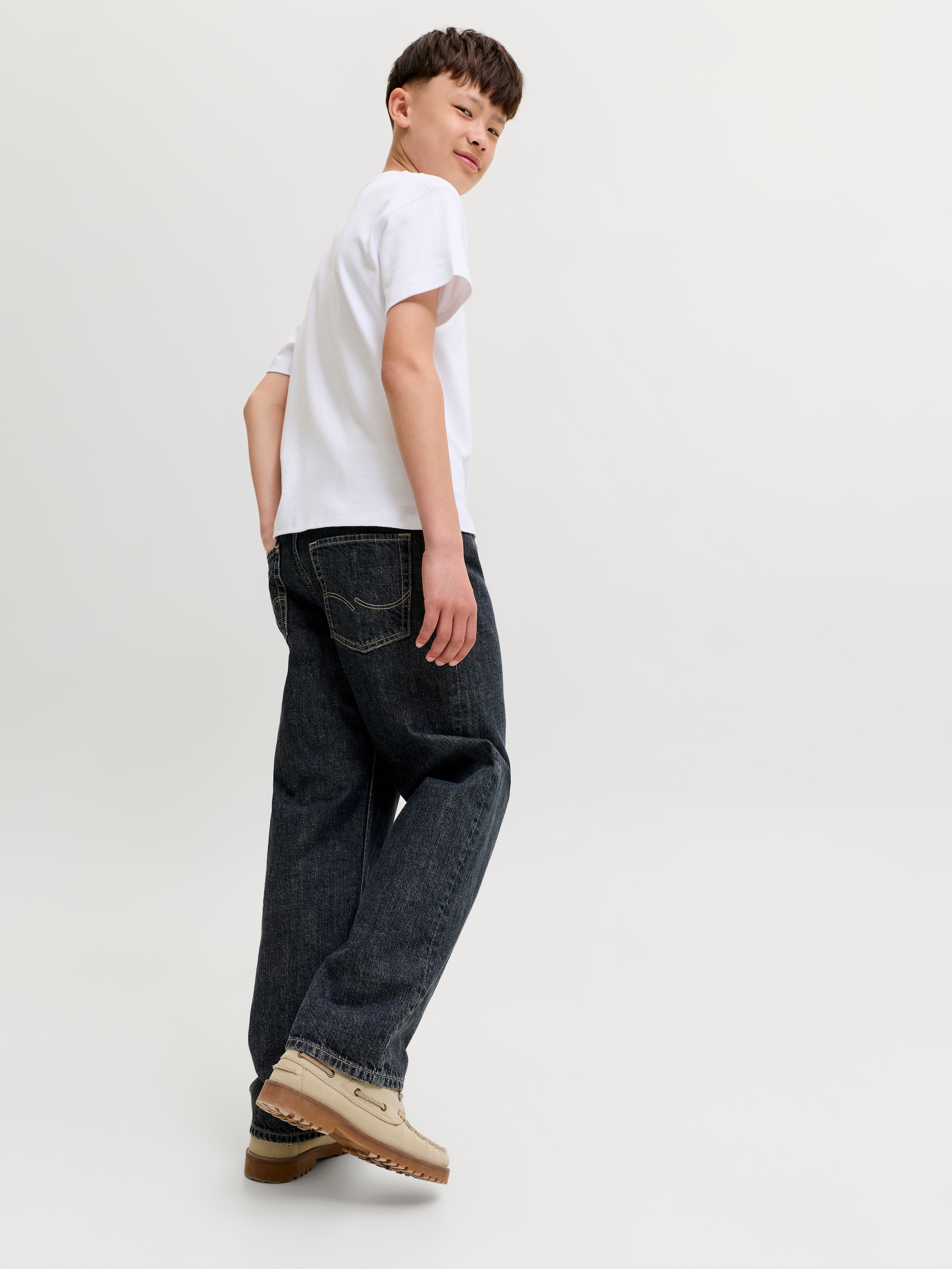 Jack & Jones Junior Relax-fit-Jeans »JJIALEX JJORIGINAL AKM 197 SN JNR« Baumwolle, relaxed fit