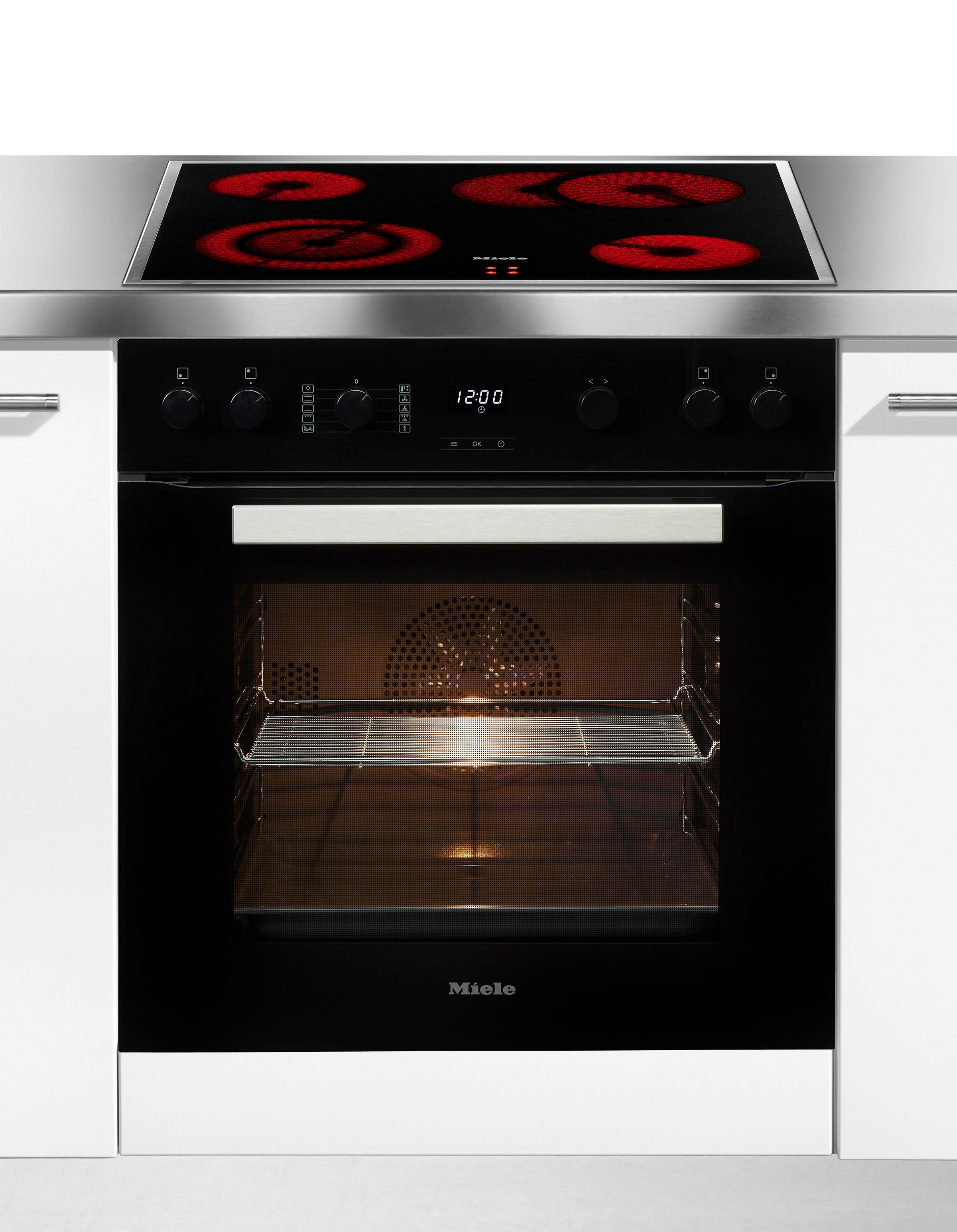 Miele Elektro-Herd-Set "H2455E OBSW + KM 6003 LPT" Herd-Set - Kombination a günstig online kaufen