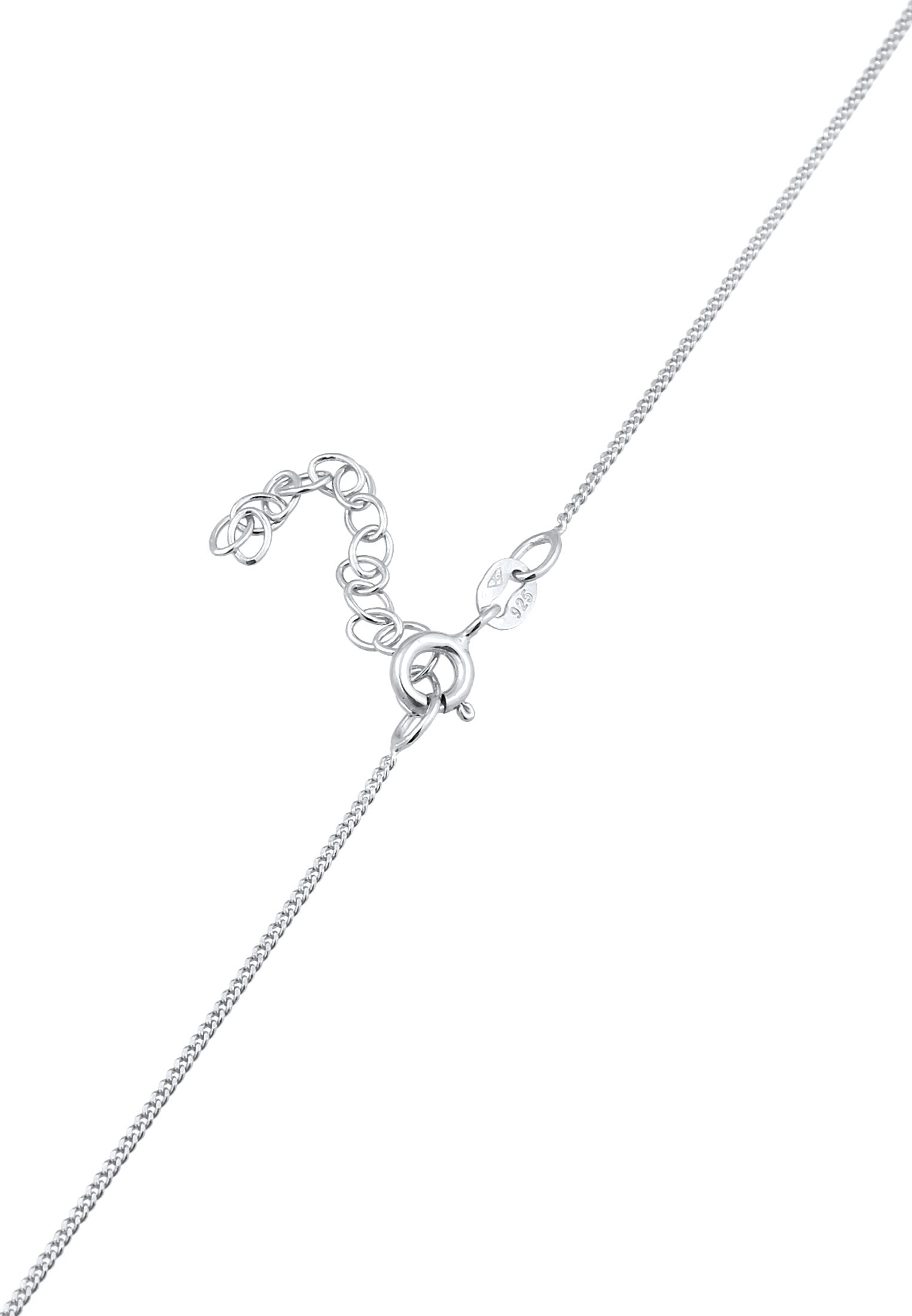 Elli Choker »Halskette Choker Kreis Plättchen Basic Coin 925 Silber«