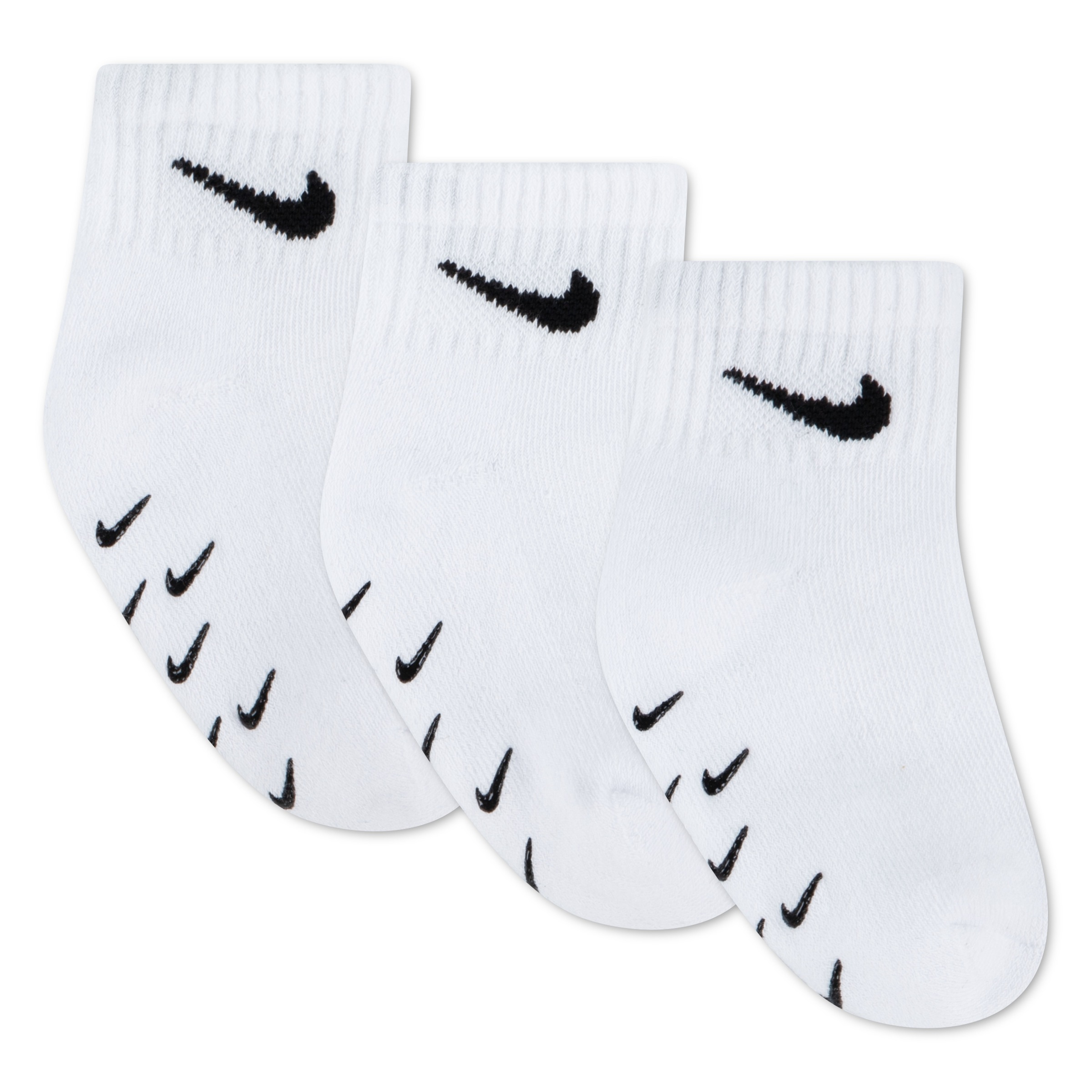 Nike Sportswear Socken »NHN 3PK INF/TODD GRIPPER QTR S« 3 Paar tlg. für Babys, dreierpack, mit Elasthan-Anteil