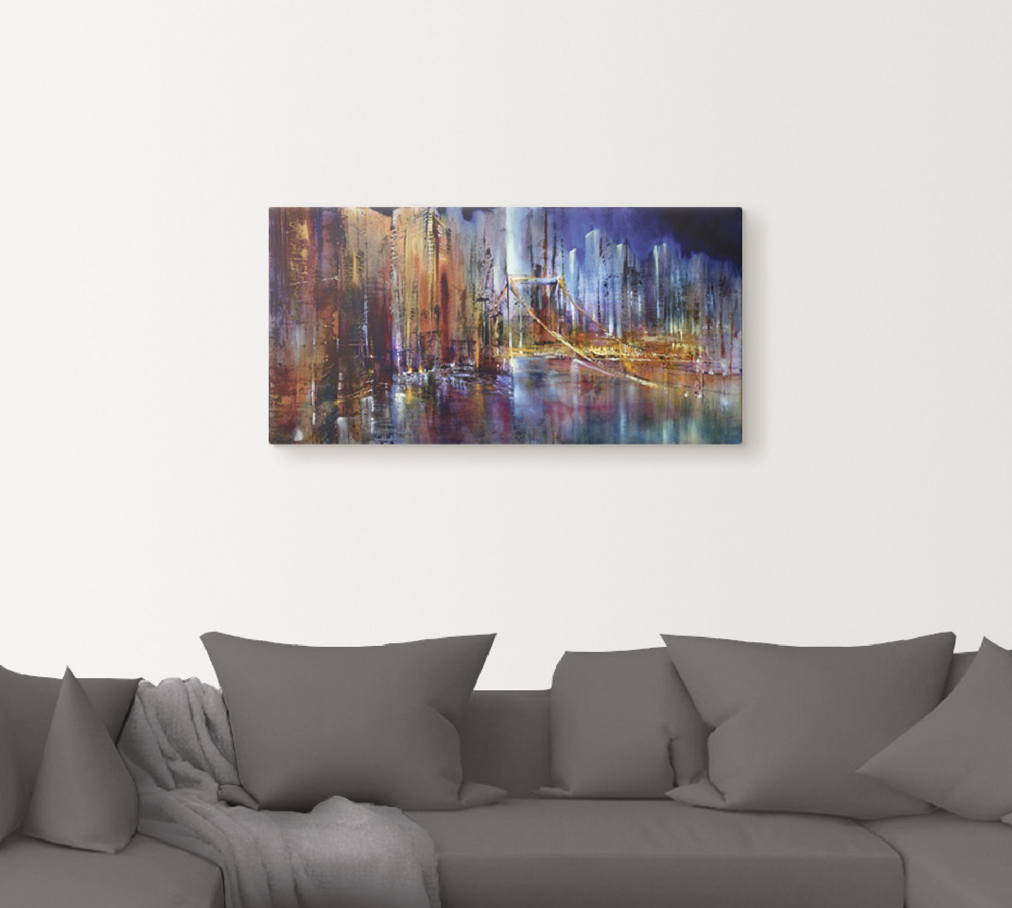 Thumbnail - Artland Leinwandbild "Stadtansicht I" Amerika 1 Stk. tlg. als Alubild, Outdoorbild, Leinwandbild, Wandaufkleber, versch....