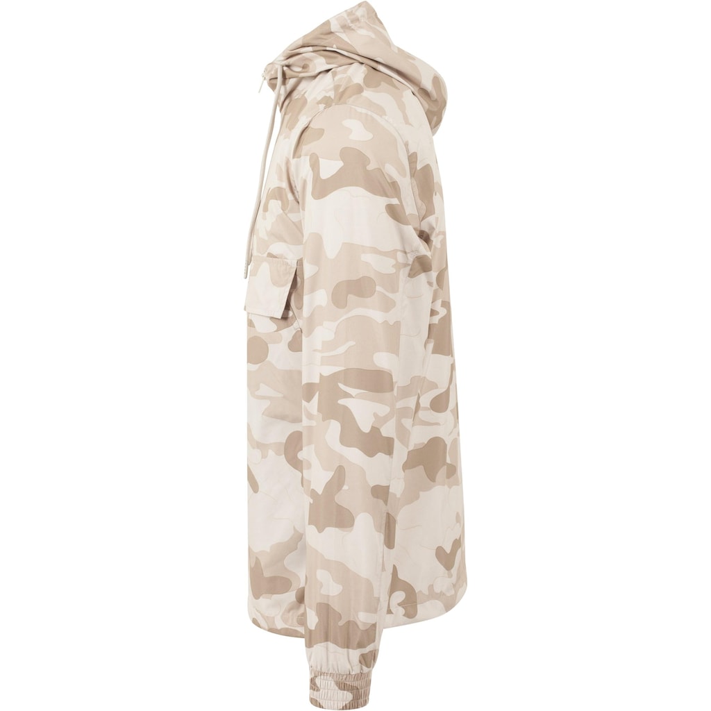 URBAN CLASSICS Anorak »Urban Classics Herren Camo Pull Over Windbreaker«, (1 St.), mit Kapuze