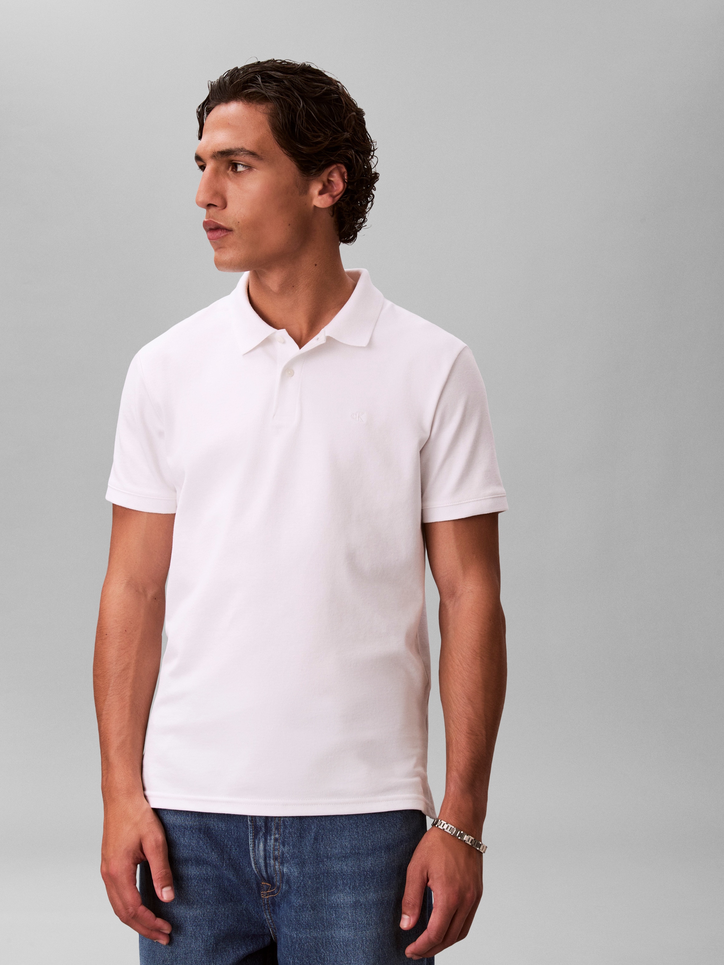 Calvin Klein Poloshirt "SS SLIM REFINED PIQUE POLO" slim fit