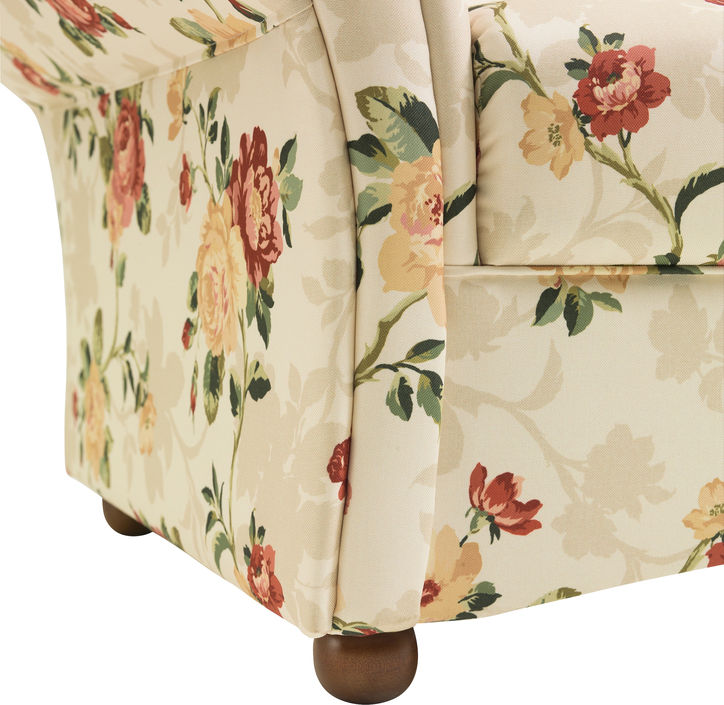 Max Winzer® Sessel, mit Holz-Kugelfüßen, Blumen
