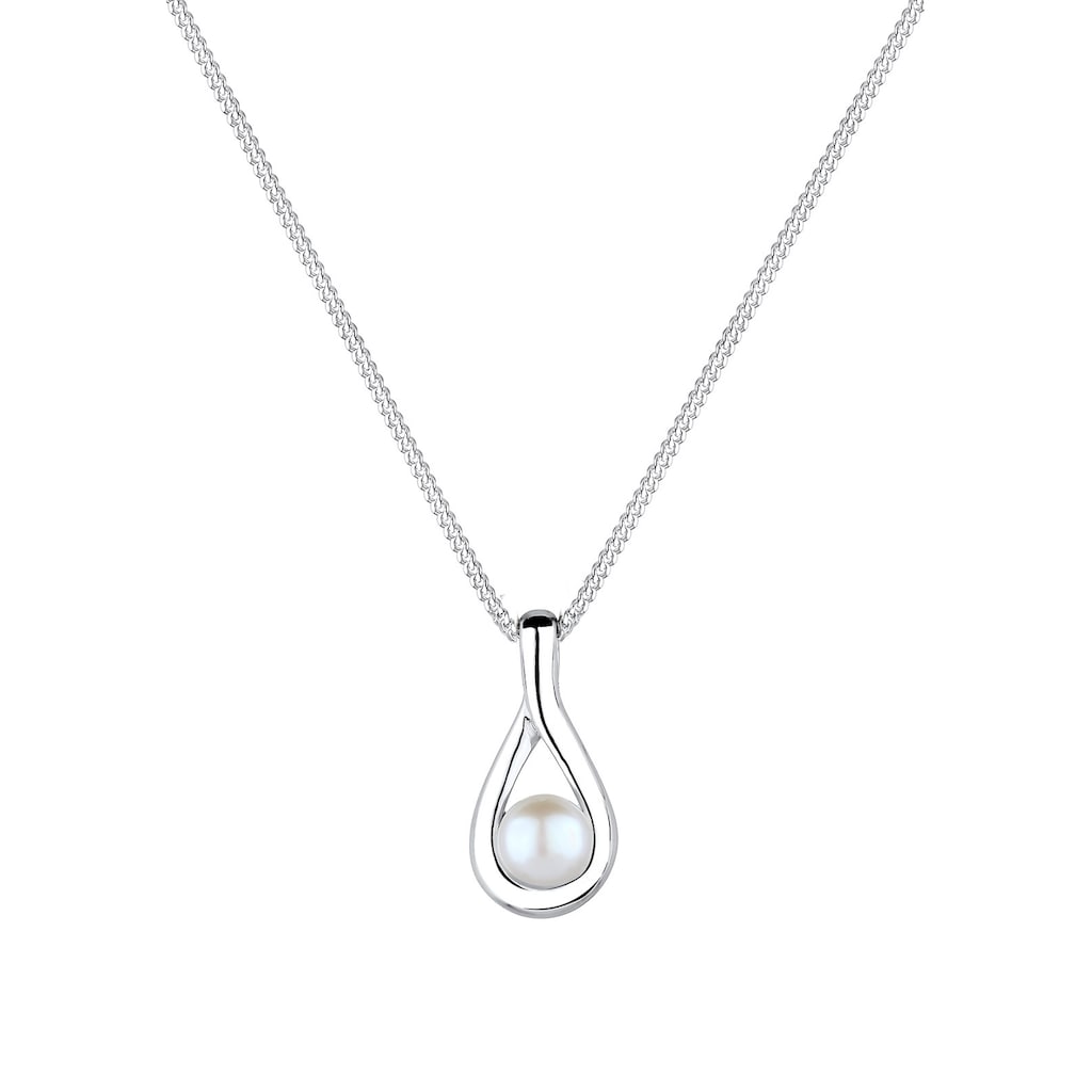 Elli Perlenkette »Infinity Süßwasserzuchtperle 925 Silber«