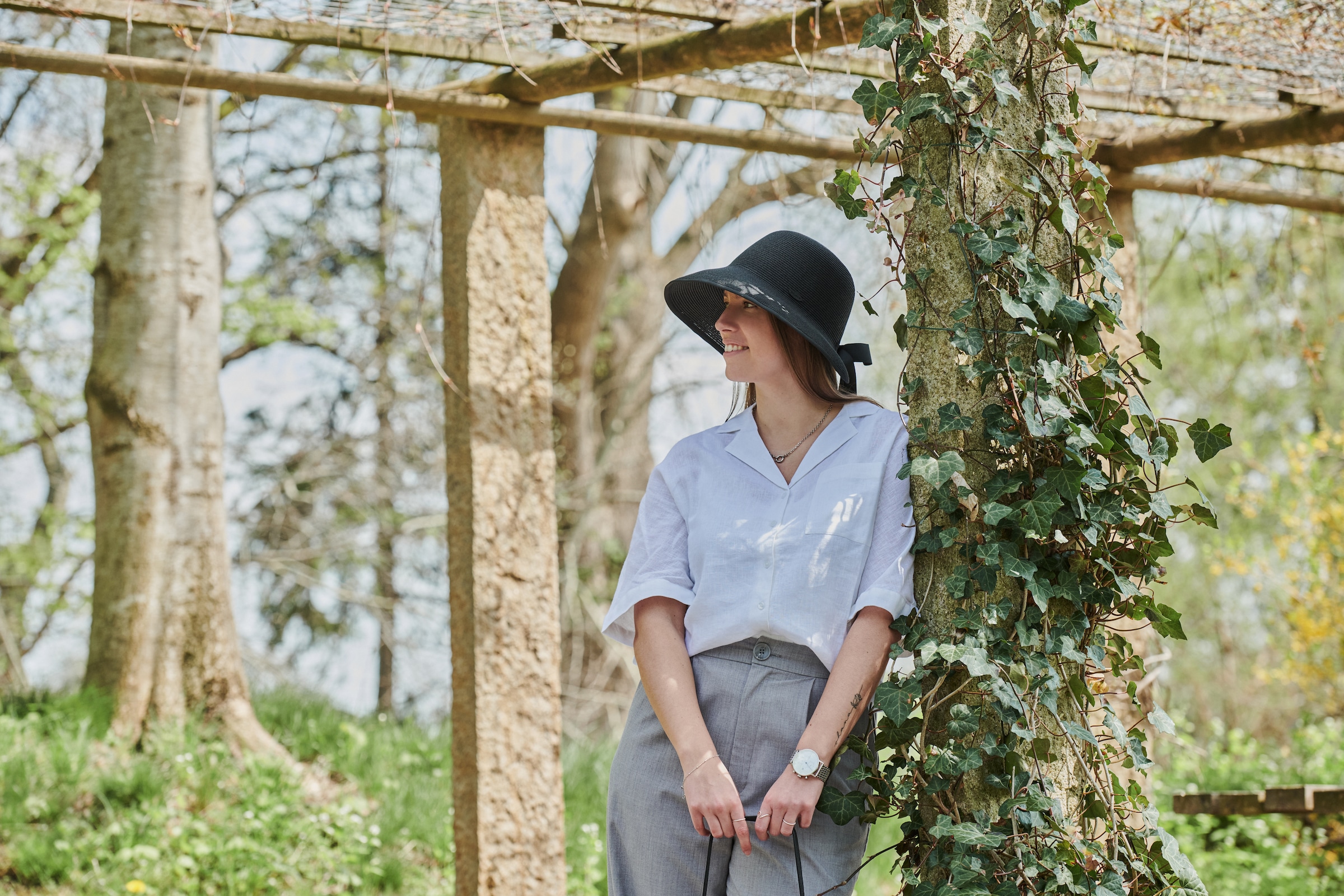 chillouts Sonnenhut »Red Oak Hat« Femininer Sonnenhut mit  Schleife am Hinterkopf