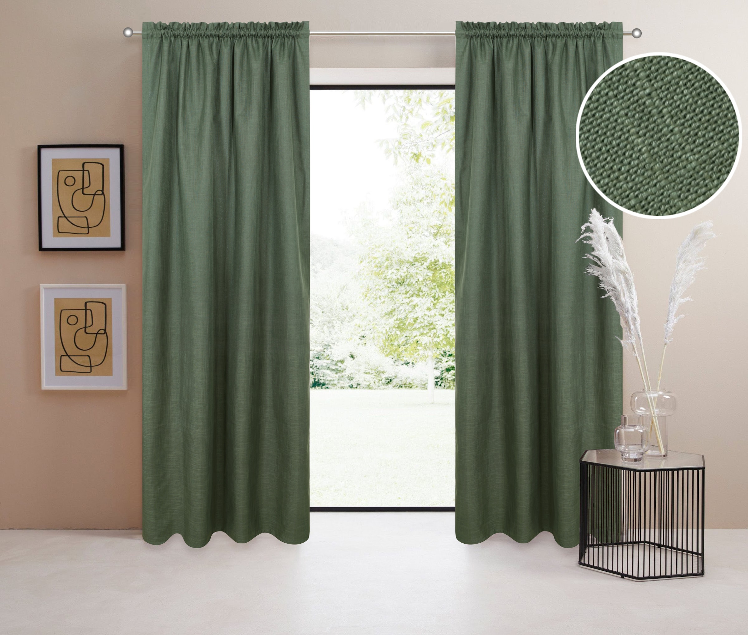 LeGer Home by Lena Gercke Verdunkelungsvorhang "Marusha" Stangendurchzug 1 günstig online kaufen