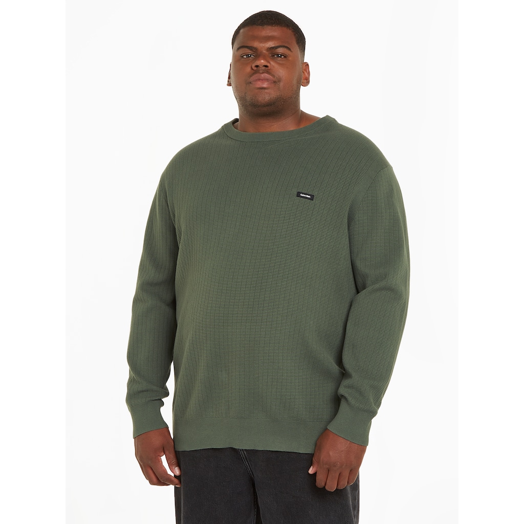 Calvin Klein Big&Tall Strickpullover »BT_STRUCTURE SWEATER«