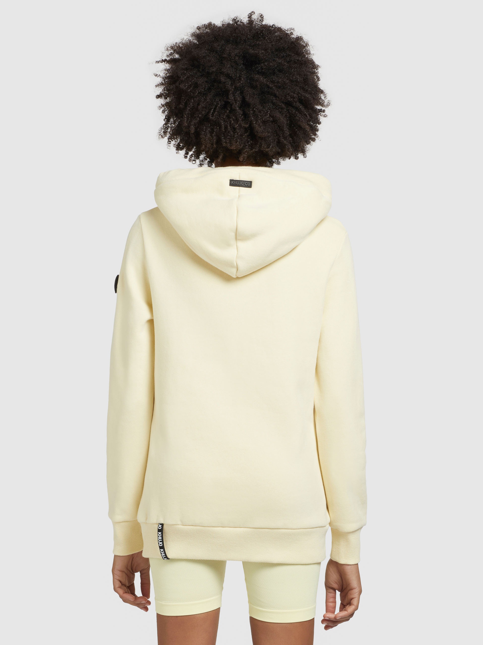khujo Hoodie »KARIMA«, mit Kapuze in Wickeloptik und Kordelzug