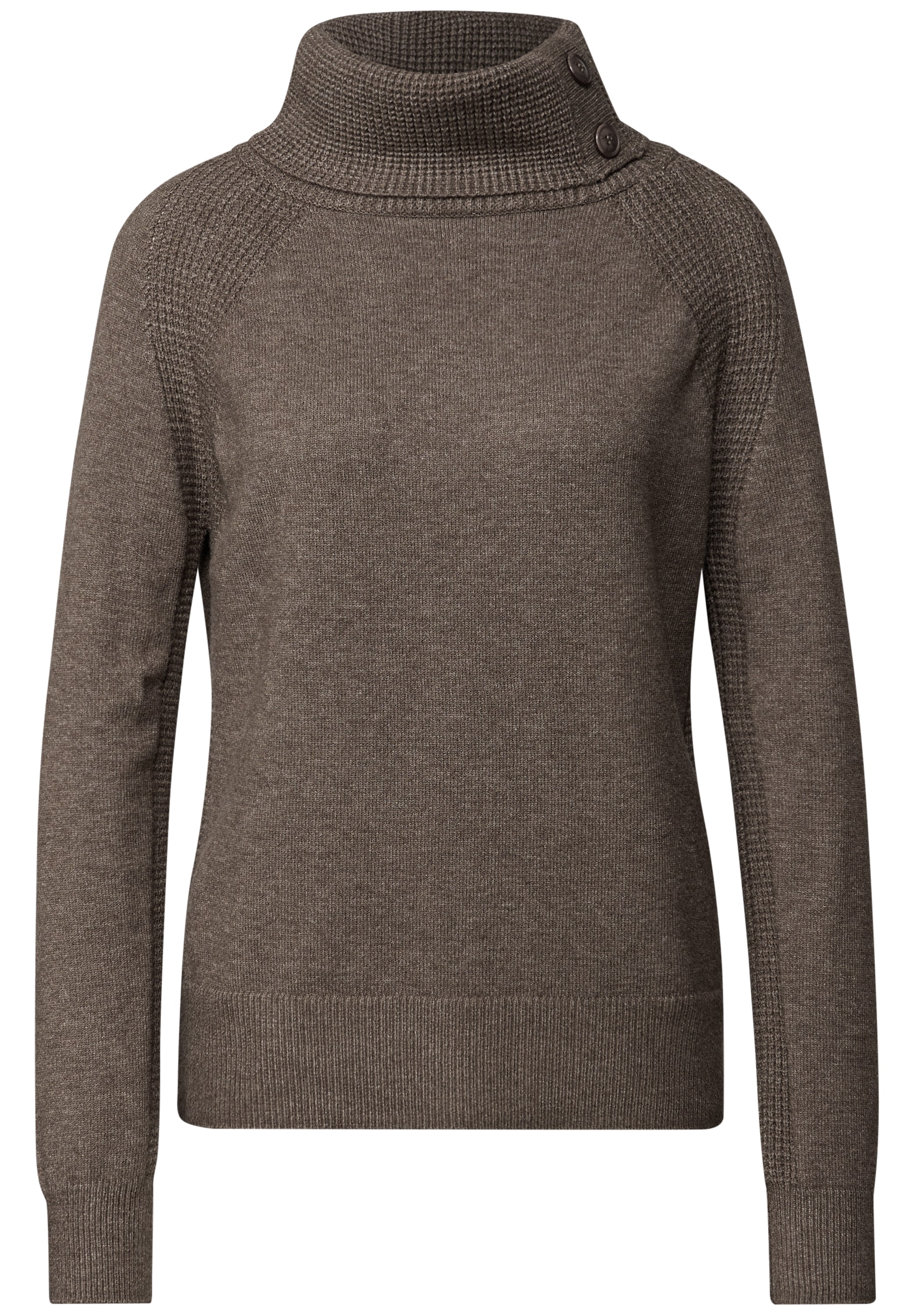STREET ONE Rollkragenpullover, mit Stehkragen