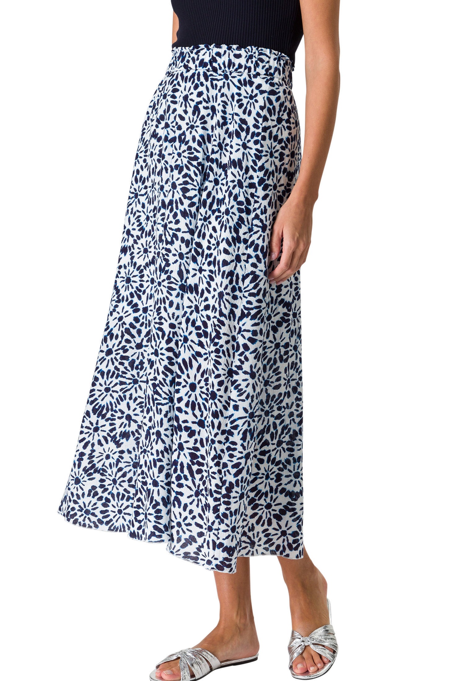 Zero Midirock »zero Rock Midi mit elastischem Bund«, Plain/ohne Details