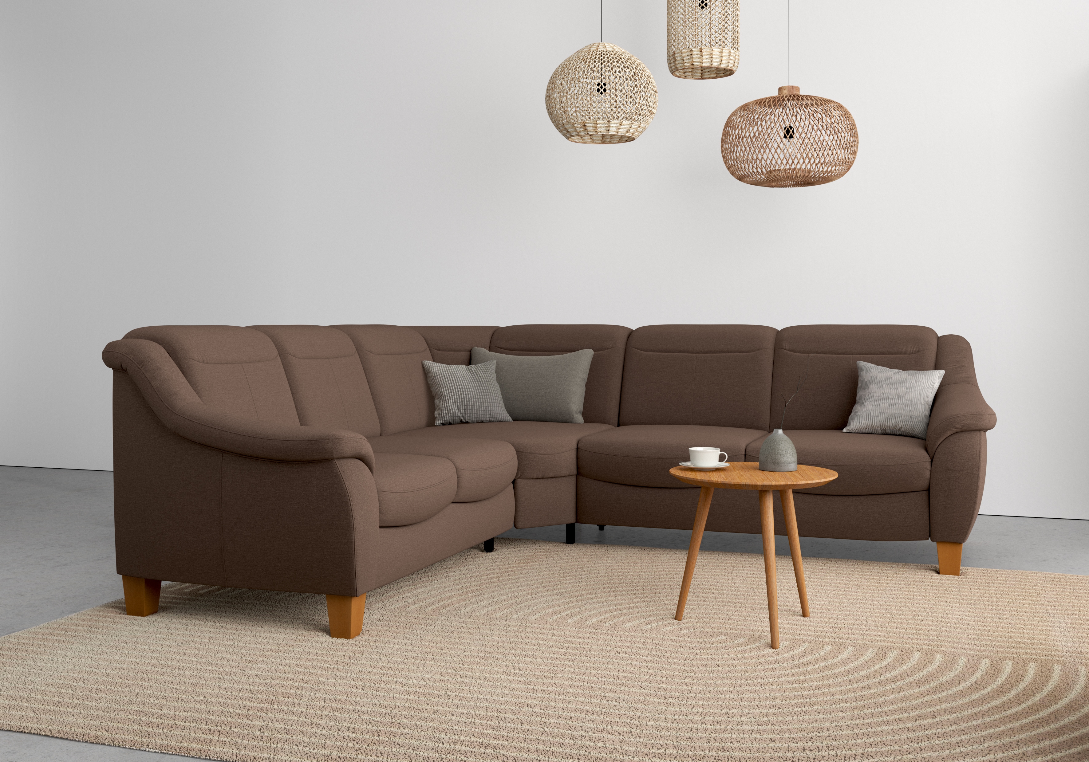OTTO home Ecksofa "Caldera L-Form" Federkern, optional Kopfteilverstellung, Schlaffunktion & Bettkasten